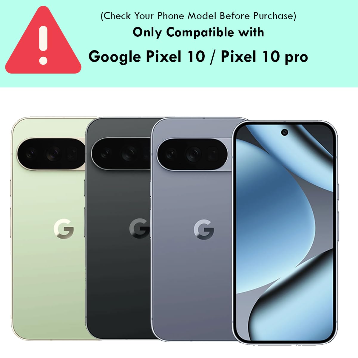 Google Pixel 10 / Pixel 10 Pro Back Cover Case | Clear Hybrid - Clear Smoke Magnetic