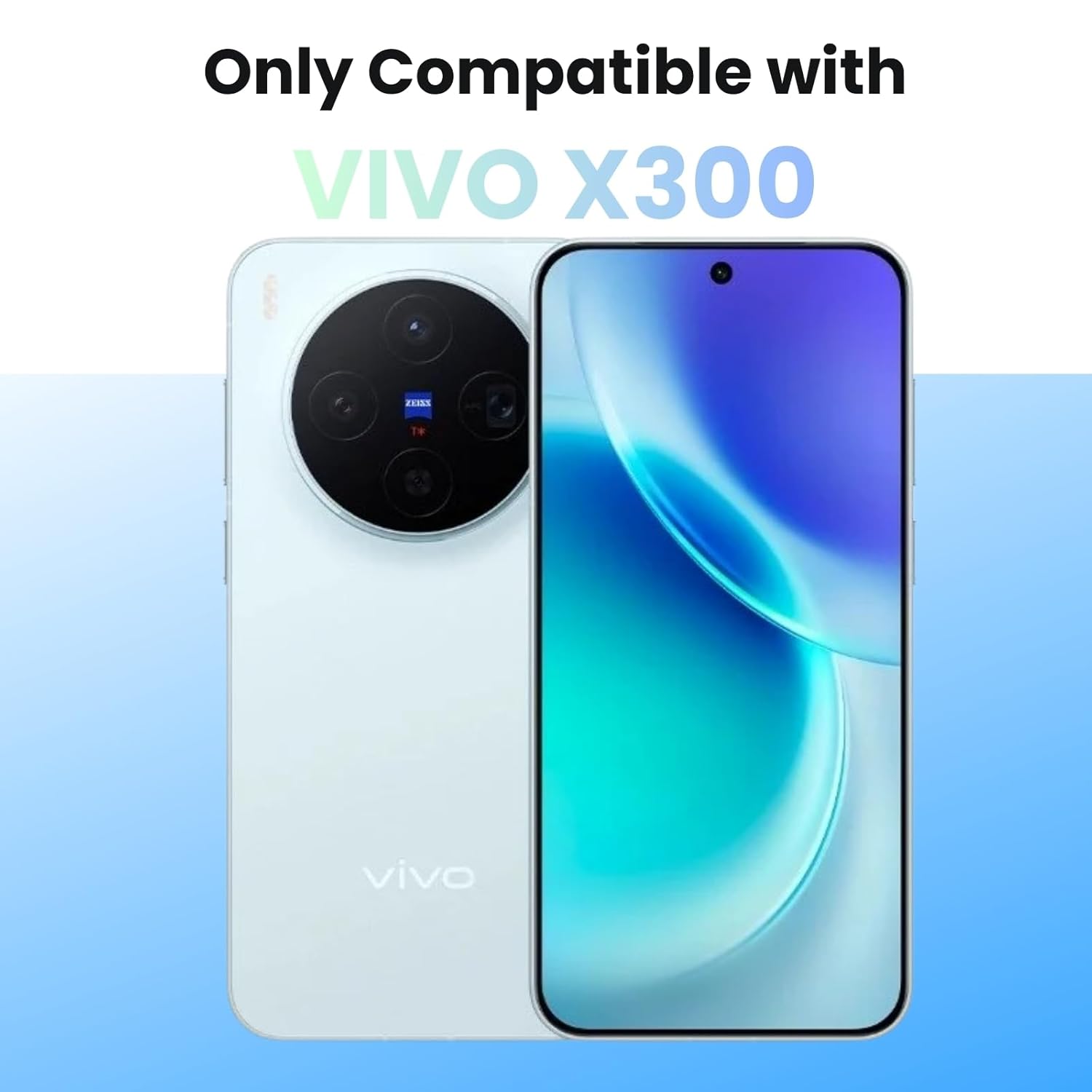 Vivo X300 5G Back Cover Case | Clear Hybrid - Clear Smoke