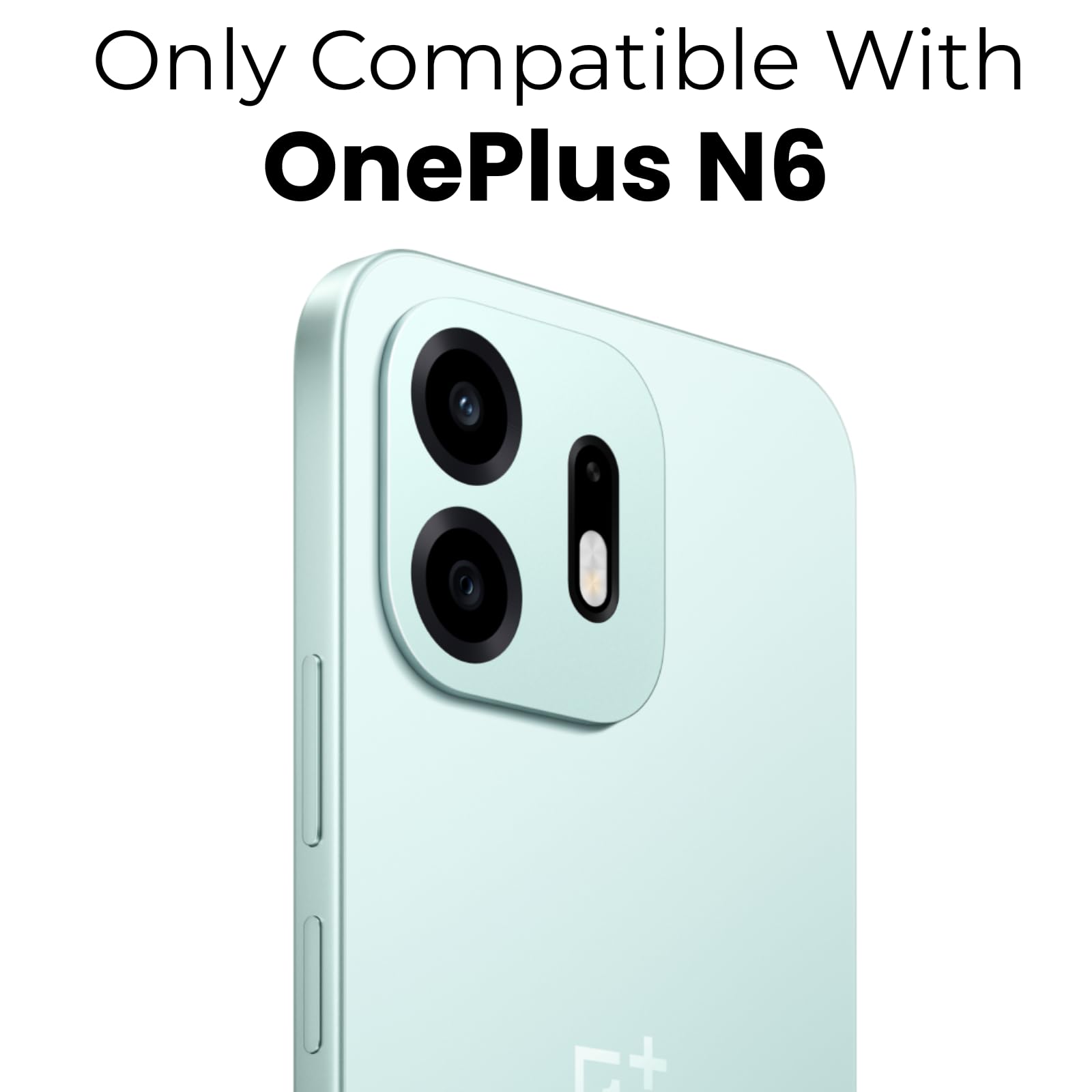 OnePlus N6 Back Cover Case | Sleek Hybrid - Clear Black Magnetic