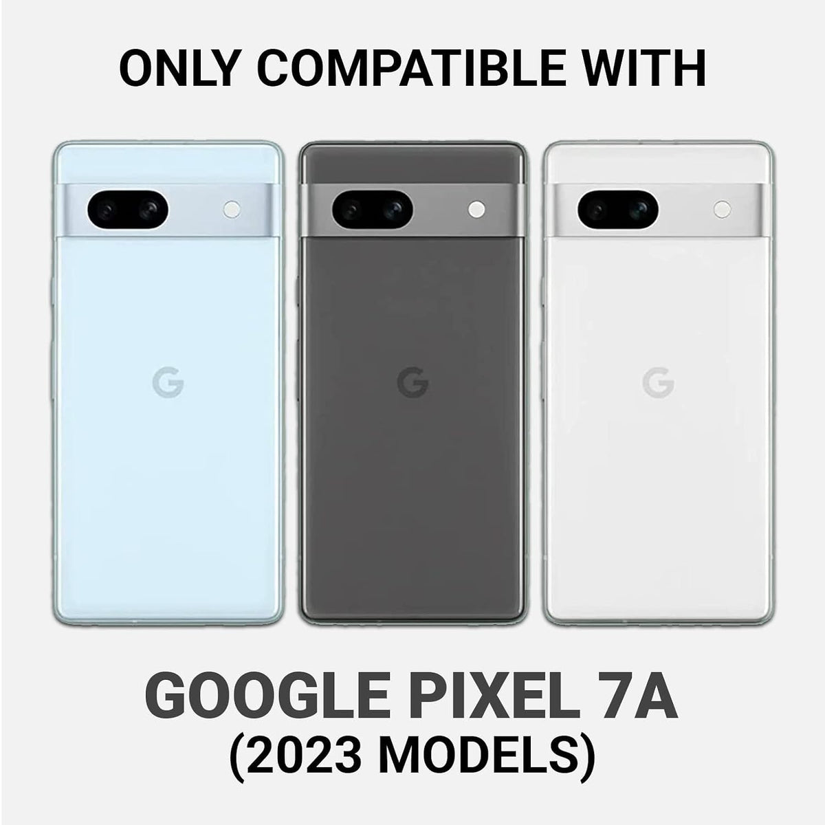 Google Pixel 7A Back Cover Case | Sleek Hybrid - Matte Black Magnetic