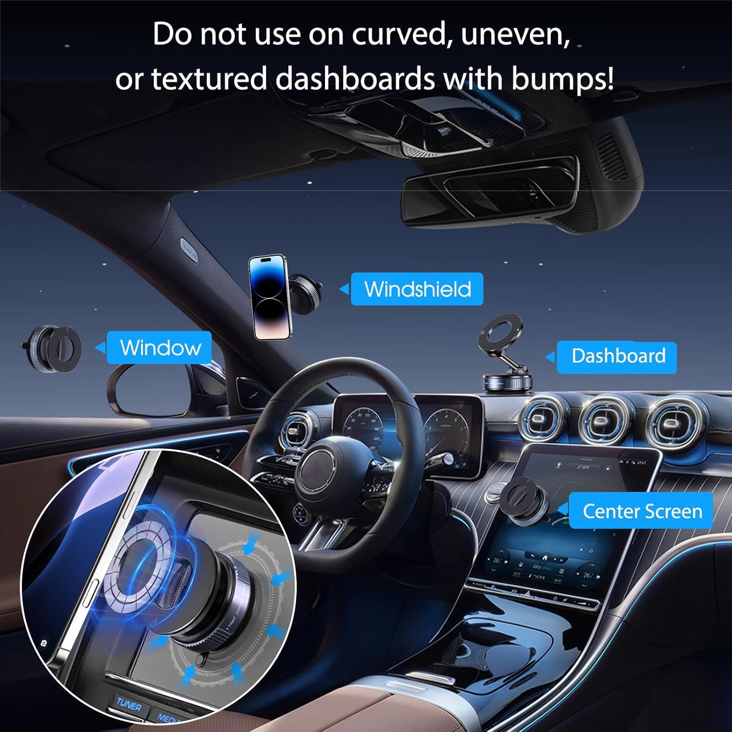 Magnetic Phone Holder | AstroMax - Black