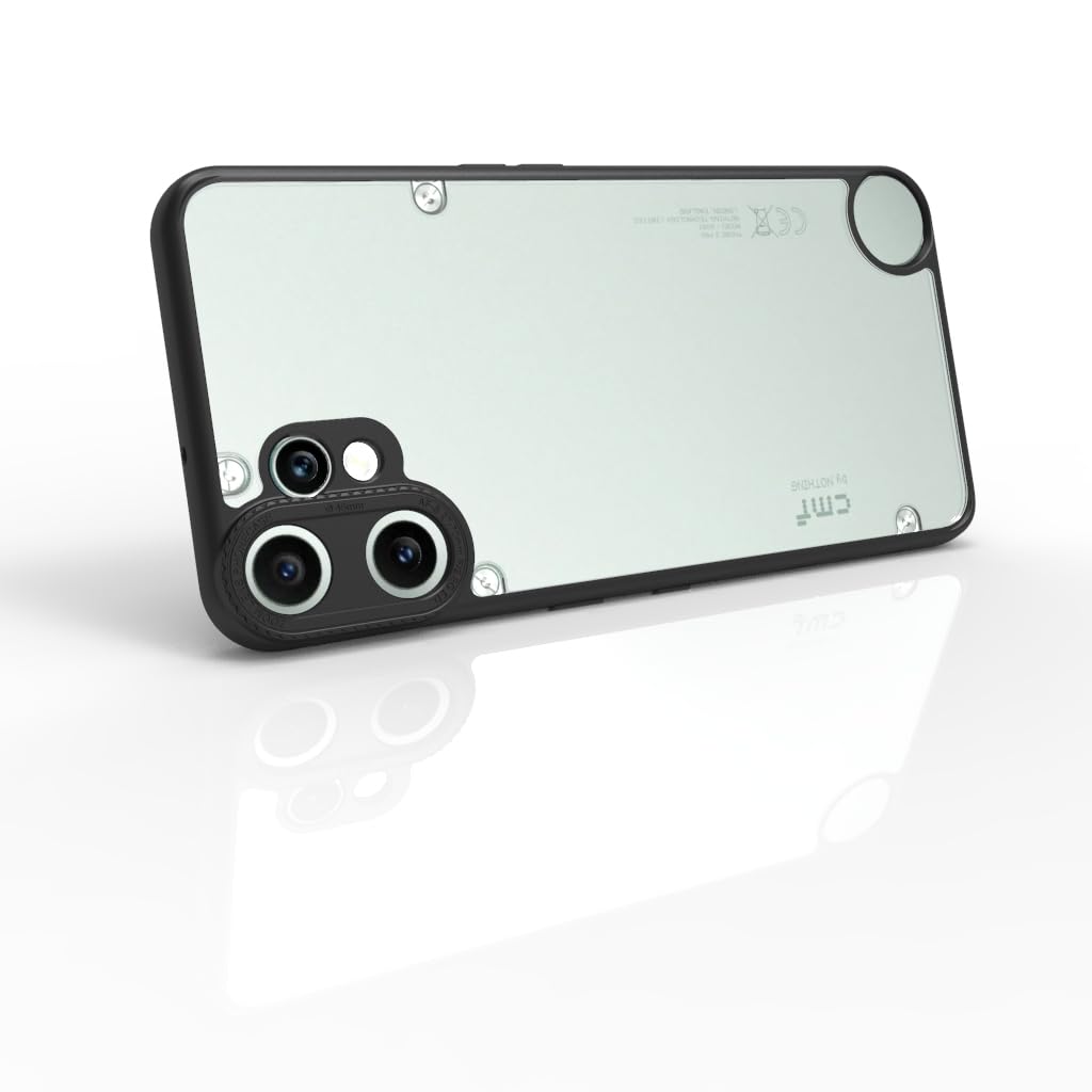 CMF Phone 2 Pro Back Cover Case | Tough Hybrid - Clear Black