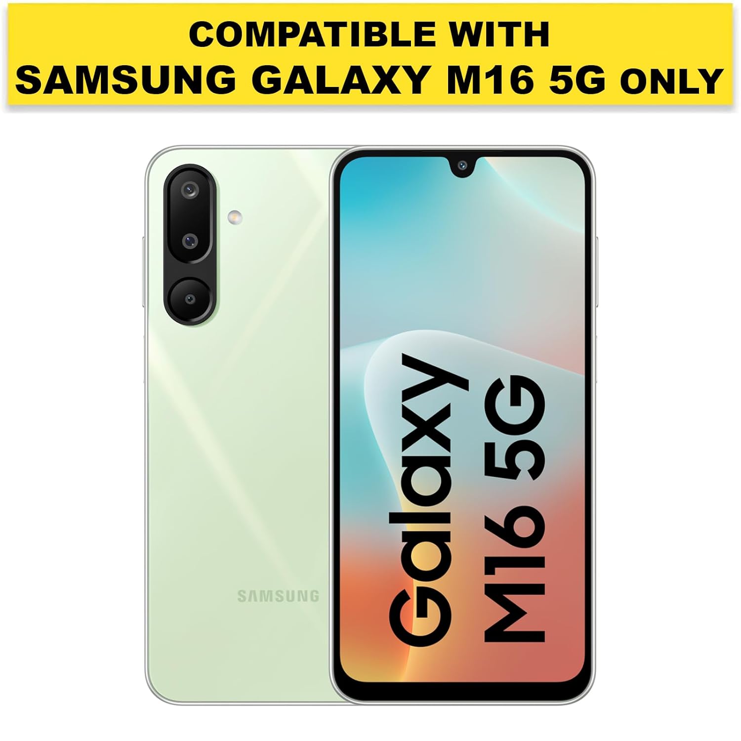 Samsung Galaxy M16 5G / Galaxy F16 5G Back Cover Case | Sleek Hybrid - Matte Black Magnetic