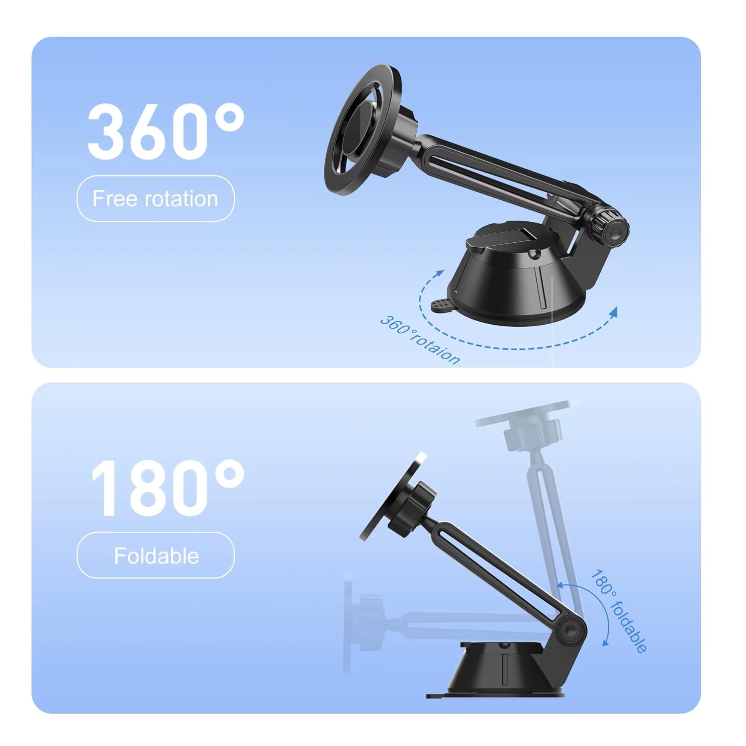 Magnetic Car Mobile Holder | Dashboard Mount - MagSafe Compatible