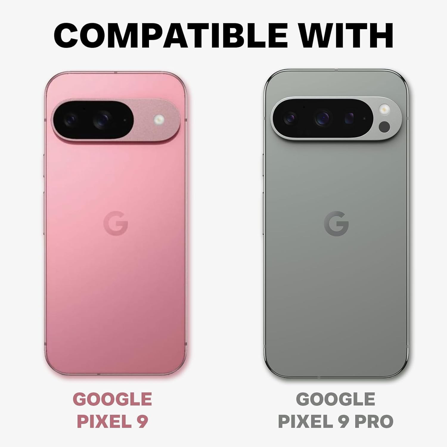 Google Pixel 9 / Pixel 9 Pro Back Cover Case | Sleek Hybrid - Matte Black Magnetic