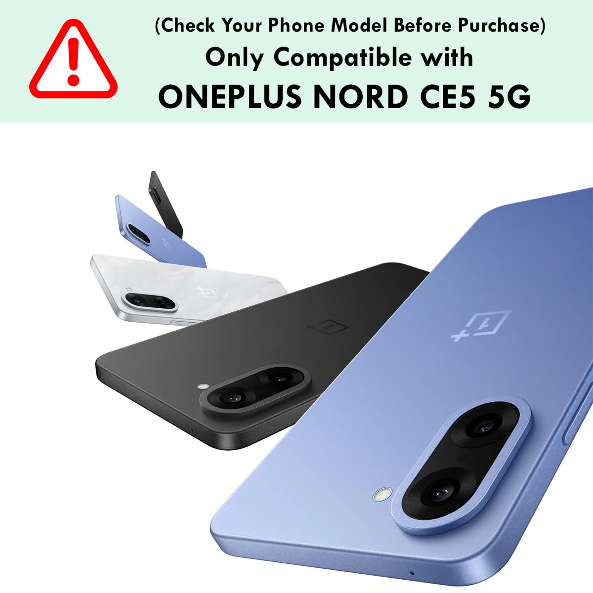 OnePlus Nord CE 5 5G Back Cover Case | Clear Hybrid - Clear