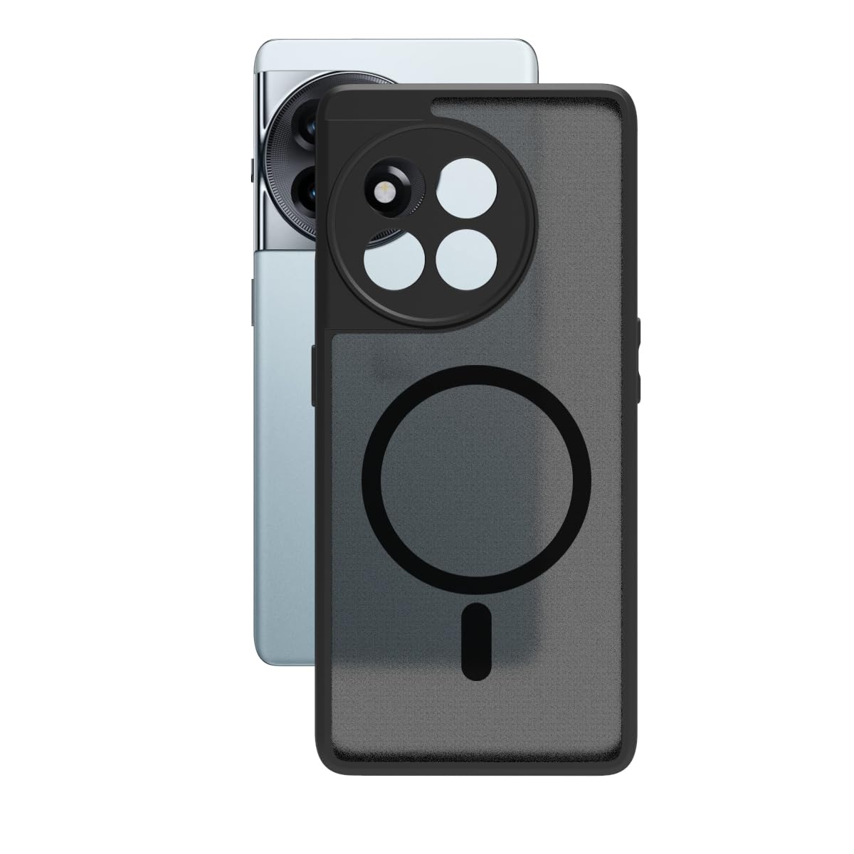 OnePlus 11R Back Cover Case | Sleek Hybrid - Matte Black Magnetic
