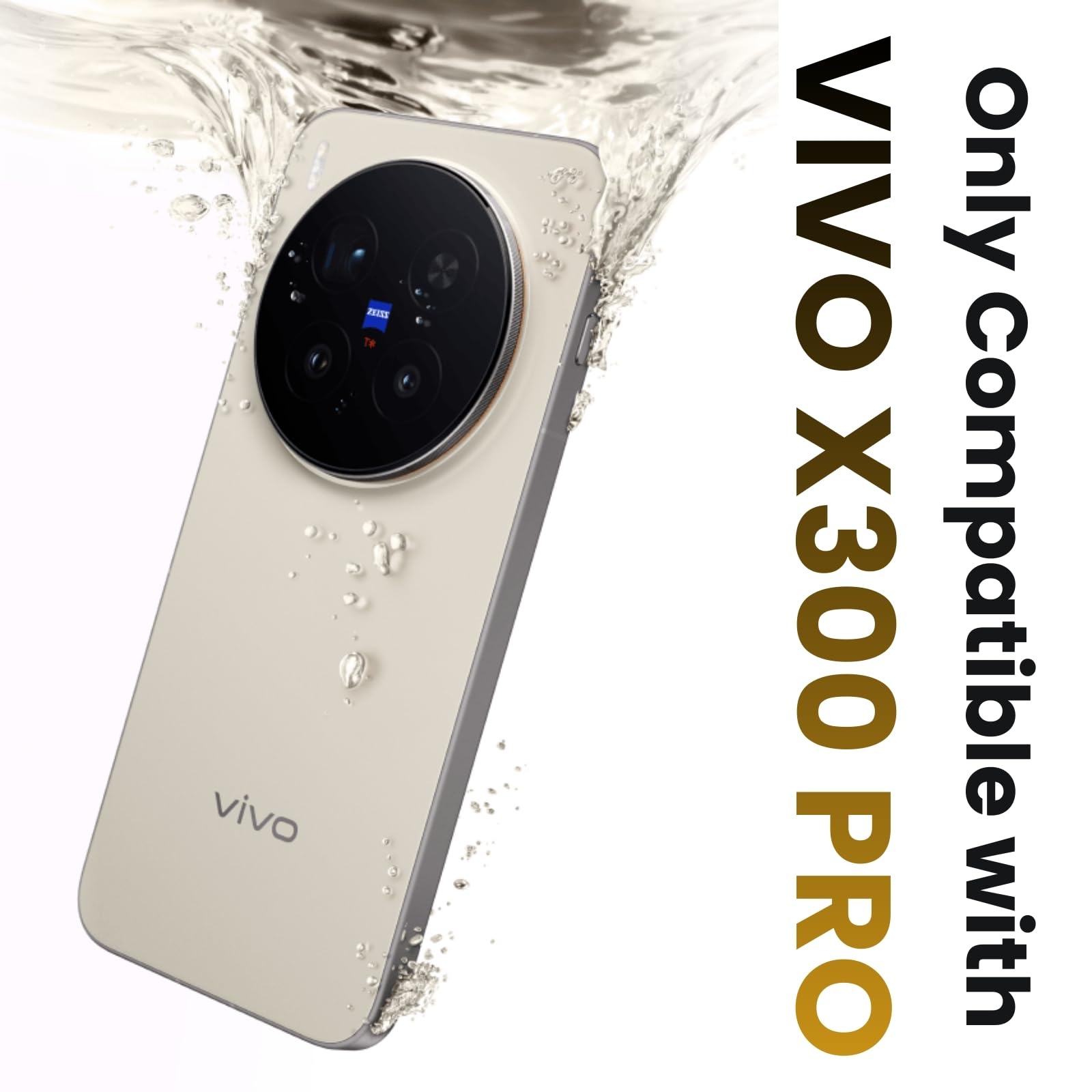 Vivo X300 Pro 5G Back Cover Case | Sleek Hybrid - Matte Black Magnetic