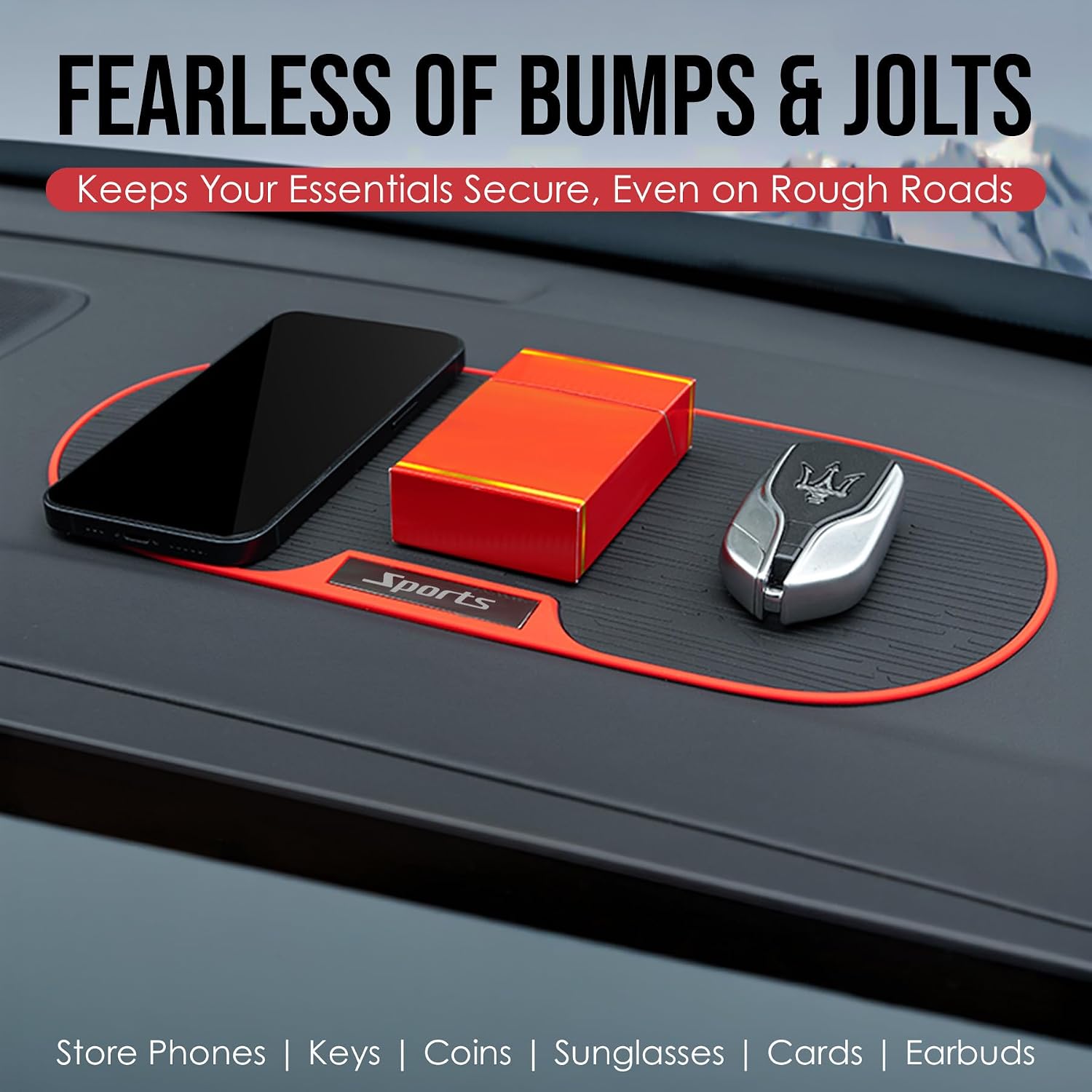 Car Dashboard Anti-Slip Mat | DashGrip- Plus Round
