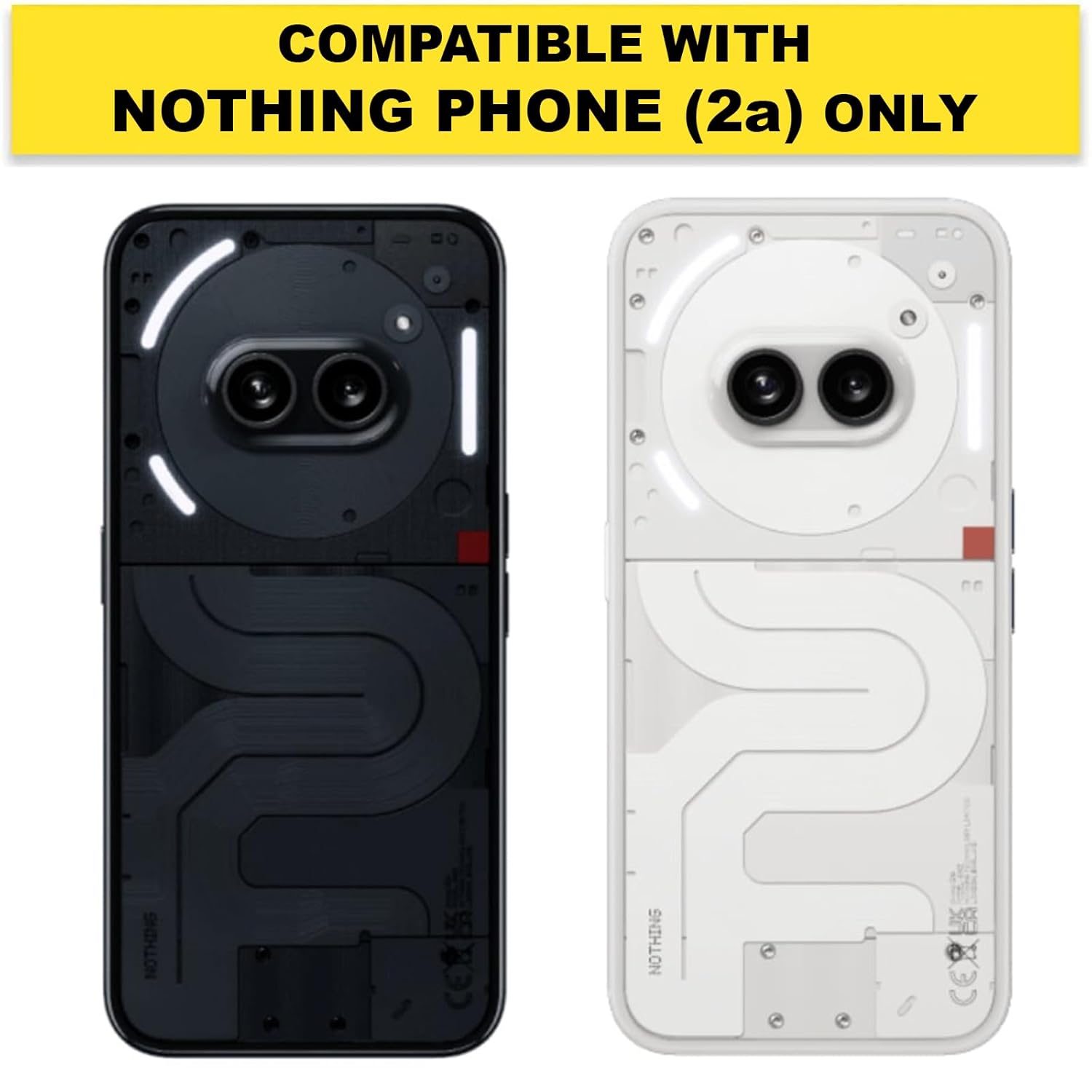 Nothing Phone 2A / Phone 2A Plus Back Cover Case | Clear Hybrid - Clear