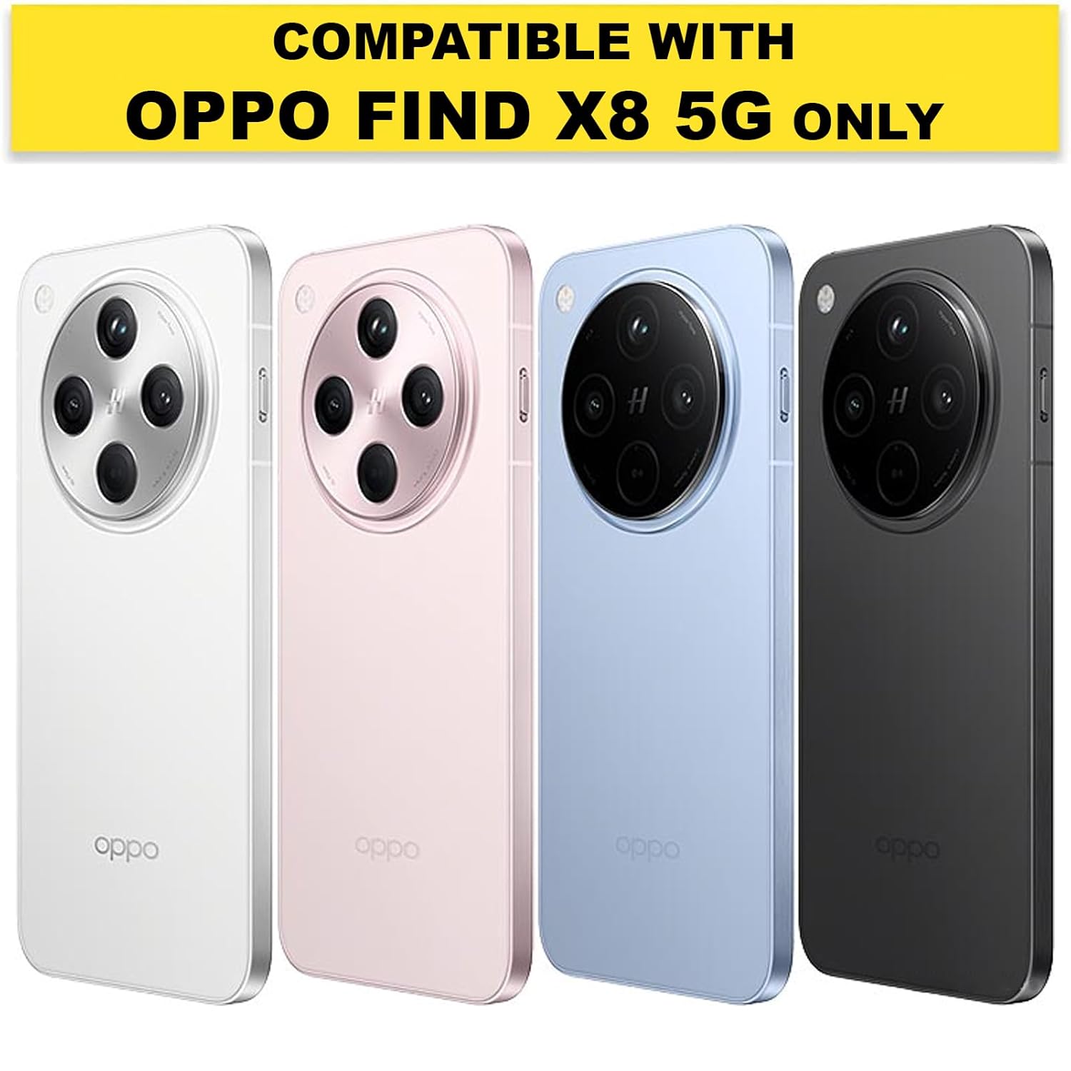 Oppo Find X8 Back Cover Case | Sleek Hybrid - Matte Black