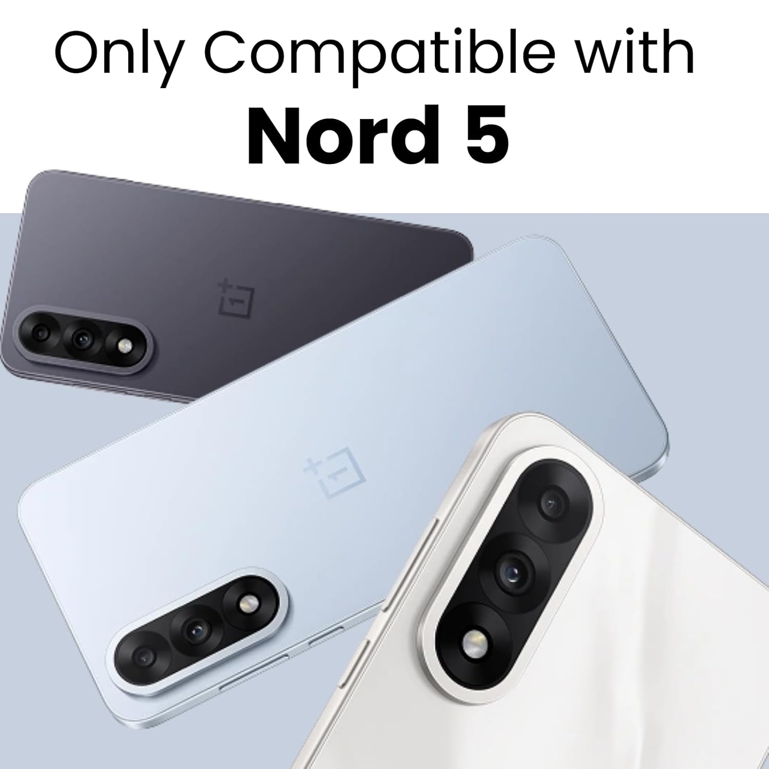 OnePlus Nord 5 5G Ring Stand Back Cover Case | Sleek Hybrid - Matte Black Magnetic
