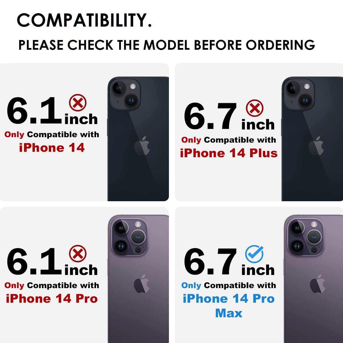 iPhone 14 Pro Max Back Cover Case | Xundd - Black