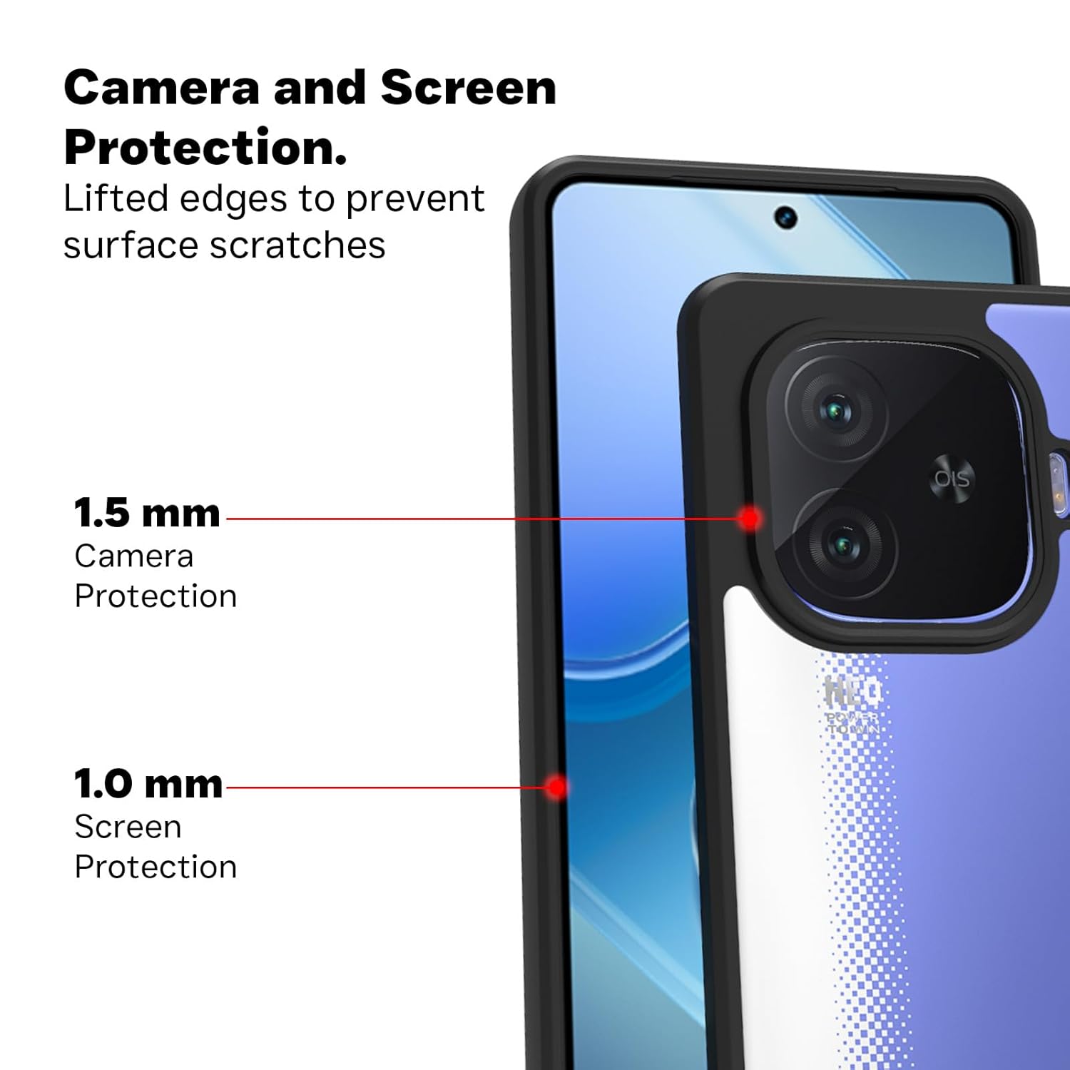 iQOO Neo 10R 5G Back Cover Case | Sleek Hybrid - Clear Black