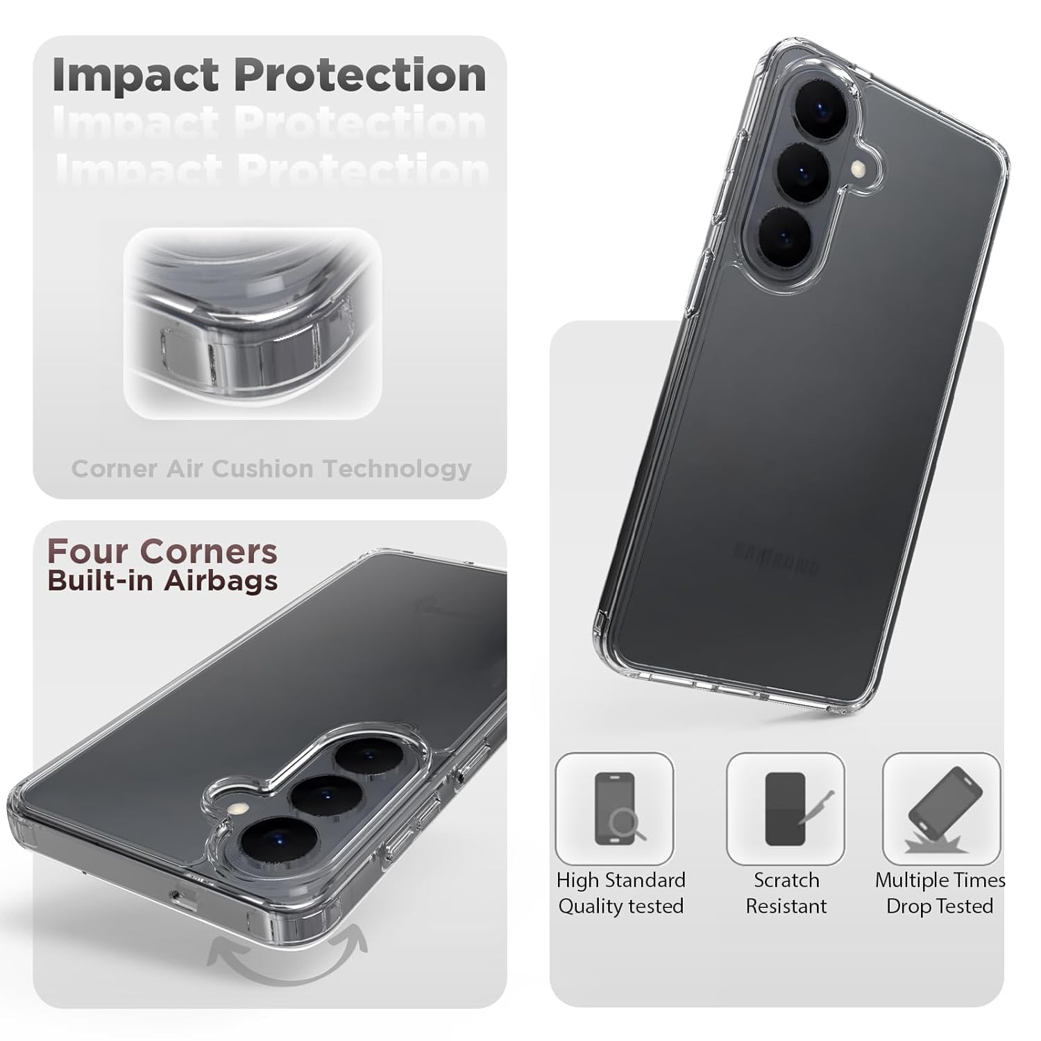 Samsung Galaxy S26 Back Cover Case | Clear Hybrid - Clear