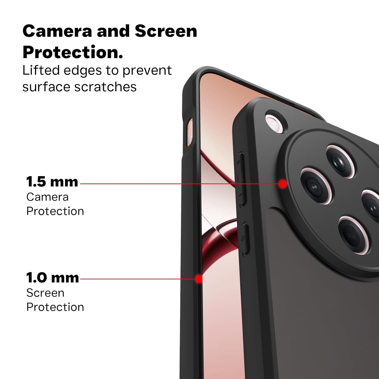 Oppo Find X8 Back Cover Case | Sleek Hybrid - Matte Black
