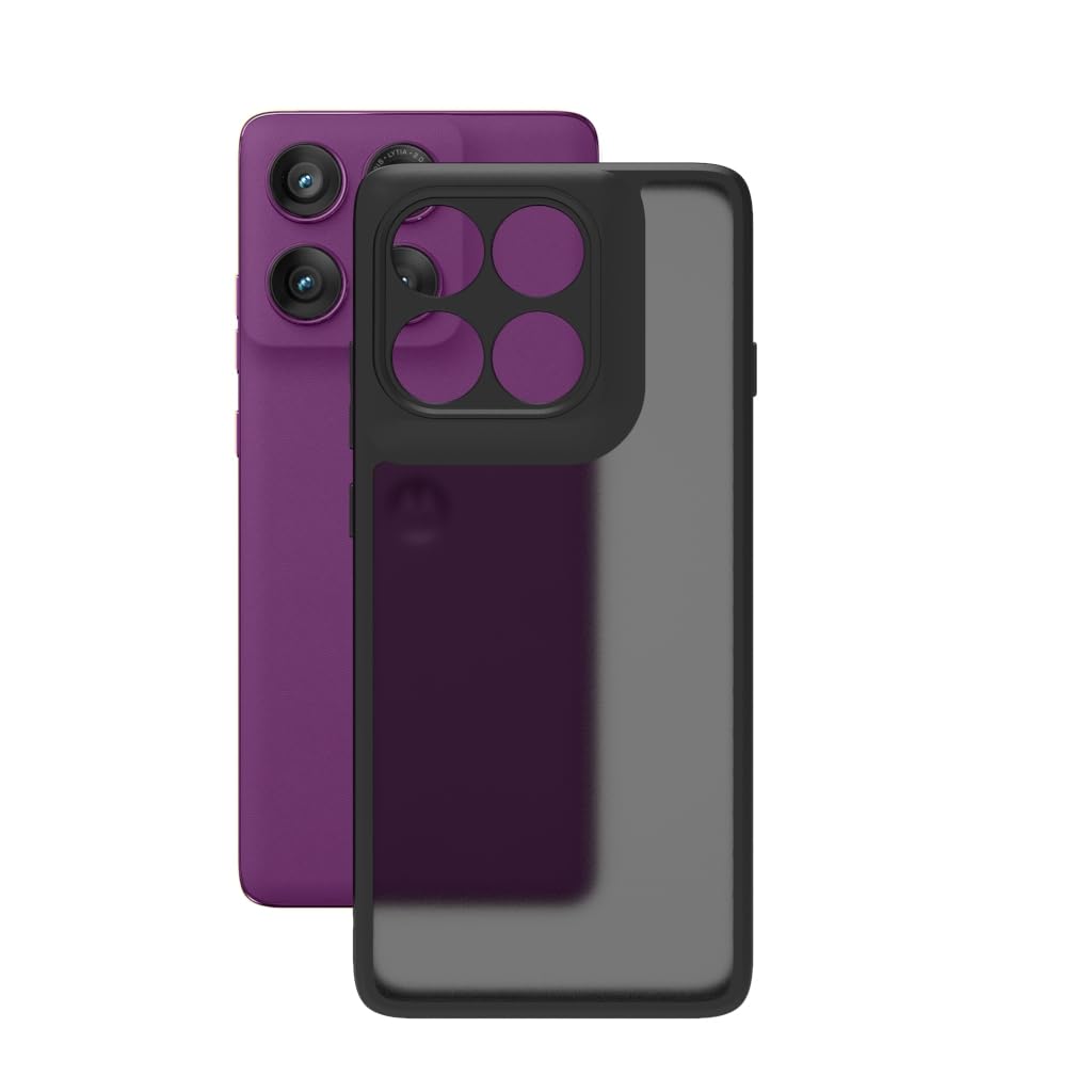 Moto Edge 60 Pro 5G Back Cover Case | Sleek Hybrid - Matte Black