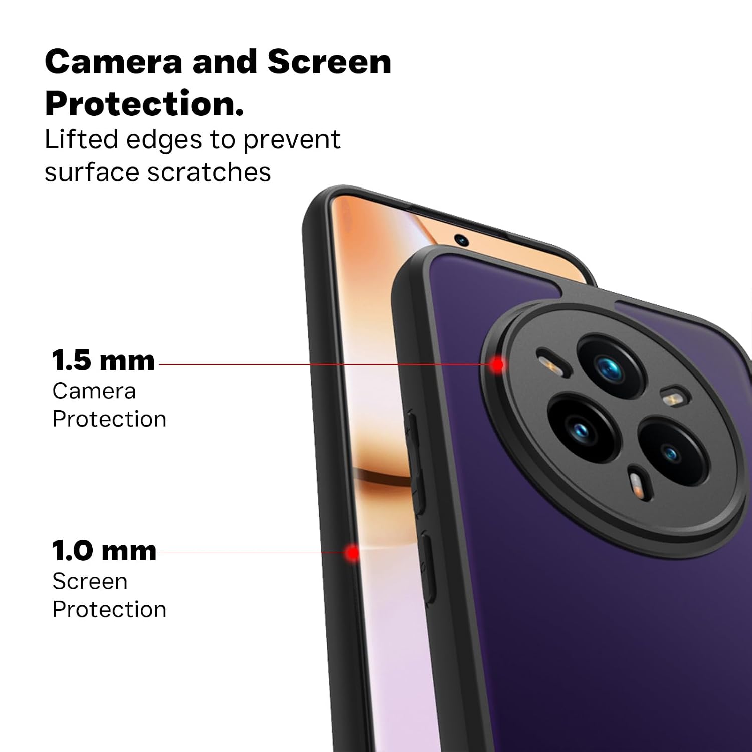 Realme 14 Pro Plus 5G Back Cover Case | Sleek Hybrid - Matte Black
