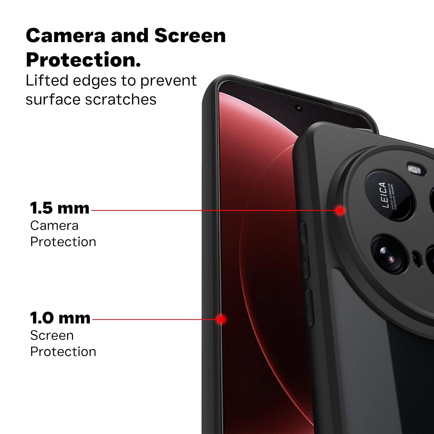 Xiaomi 15 Ultra Back Cover Case | Sleek Hybrid - Matte Black
