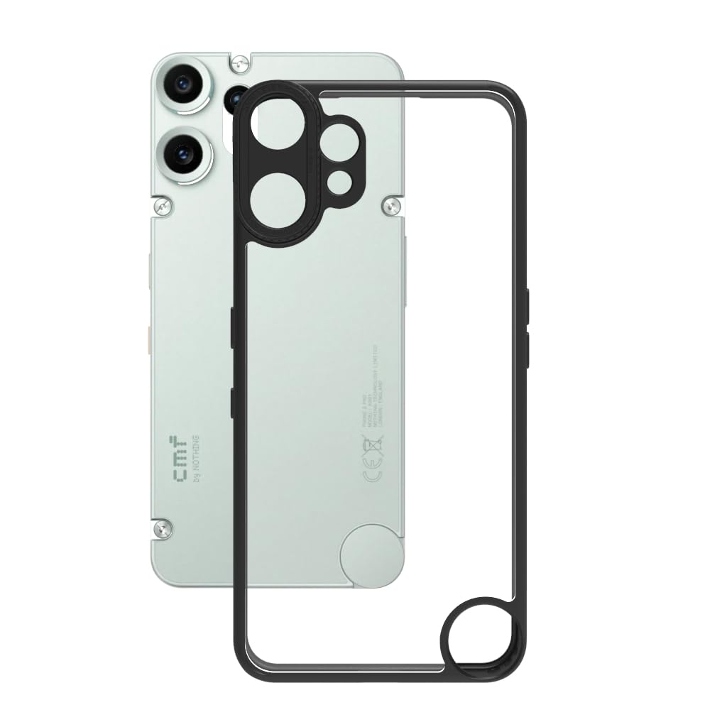 CMF Phone 2 Pro Back Cover Case | Tough Hybrid - Clear Black