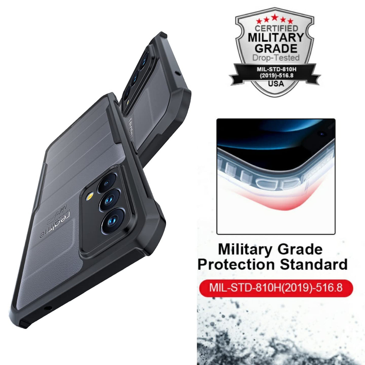 Realme 9 Pro Back Cover Case | Xundd - Black