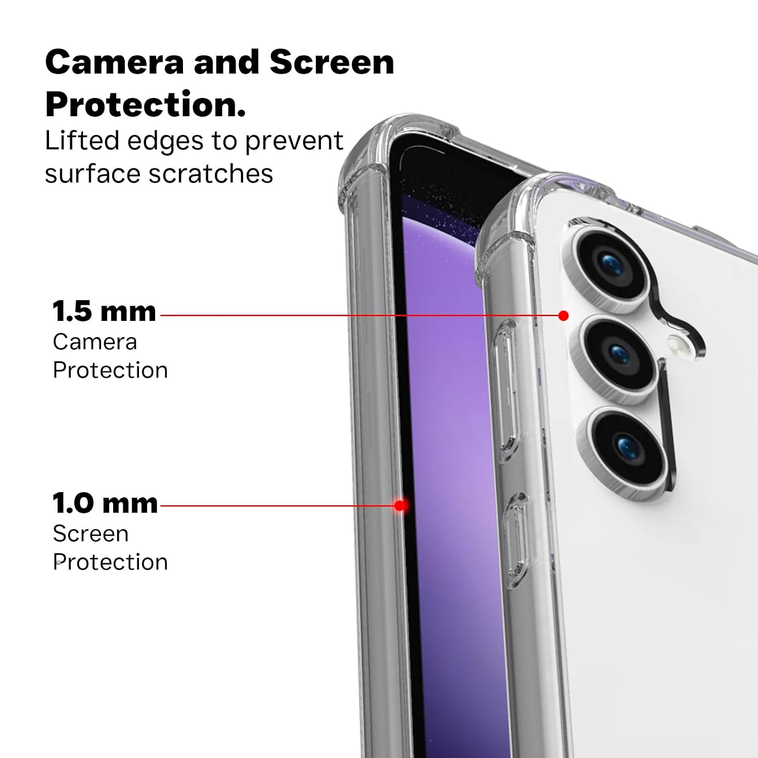 Samsung Galaxy S23 FE Back Cover Case | Clear Hybrid - Clear
