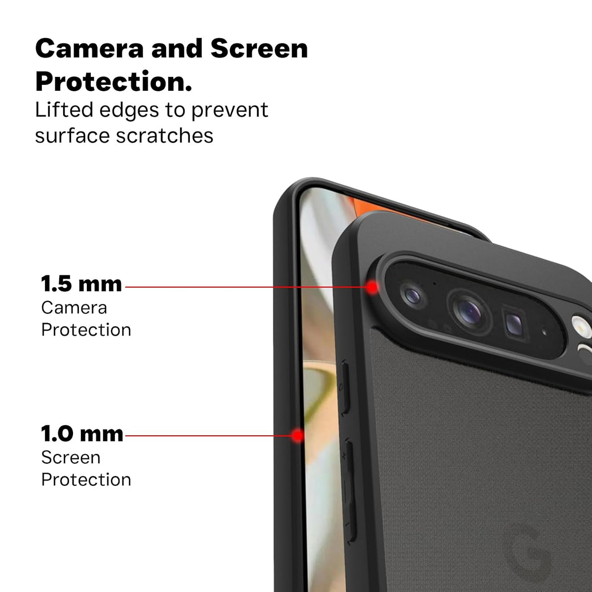 Google Pixel 9 Pro XL  Back Cover  Case | Sleek Hybrid - Matte Black