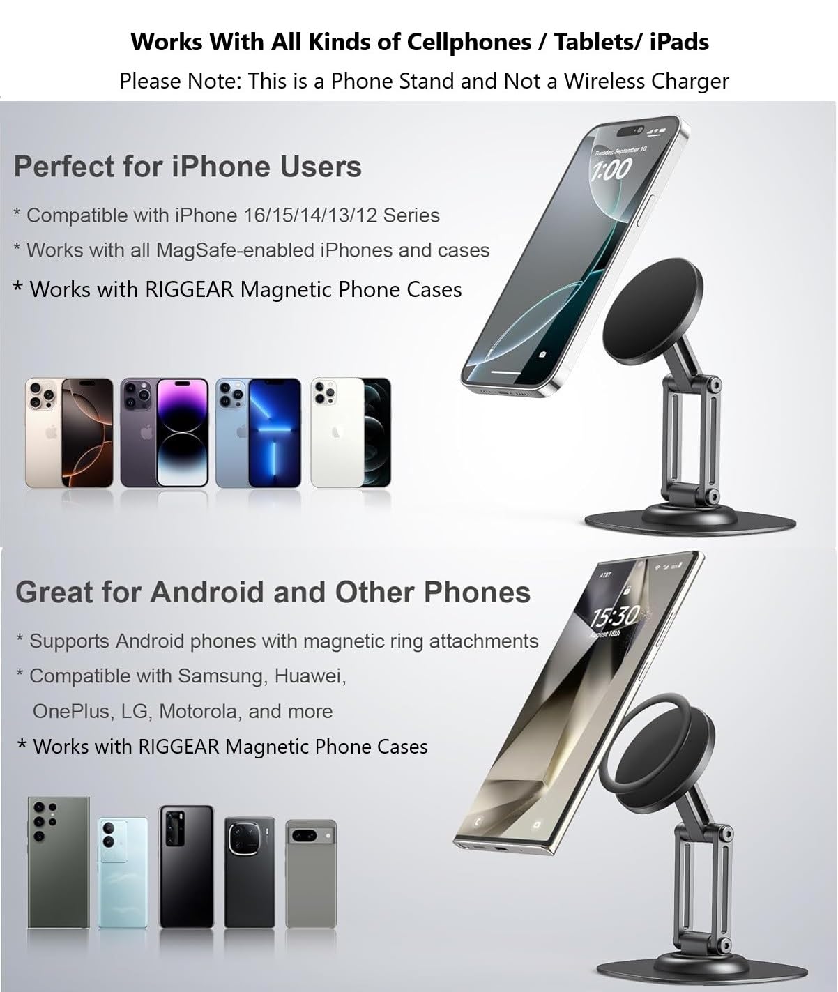 Magnetic Phone Stand | Phantom - Black