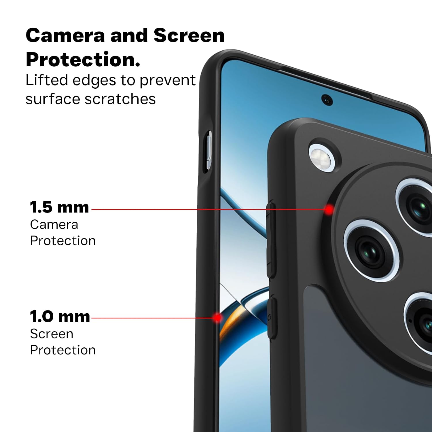 Oppo Find X8 Pro 5G Back Cover Case | Sleek Hybrid - Matte Black