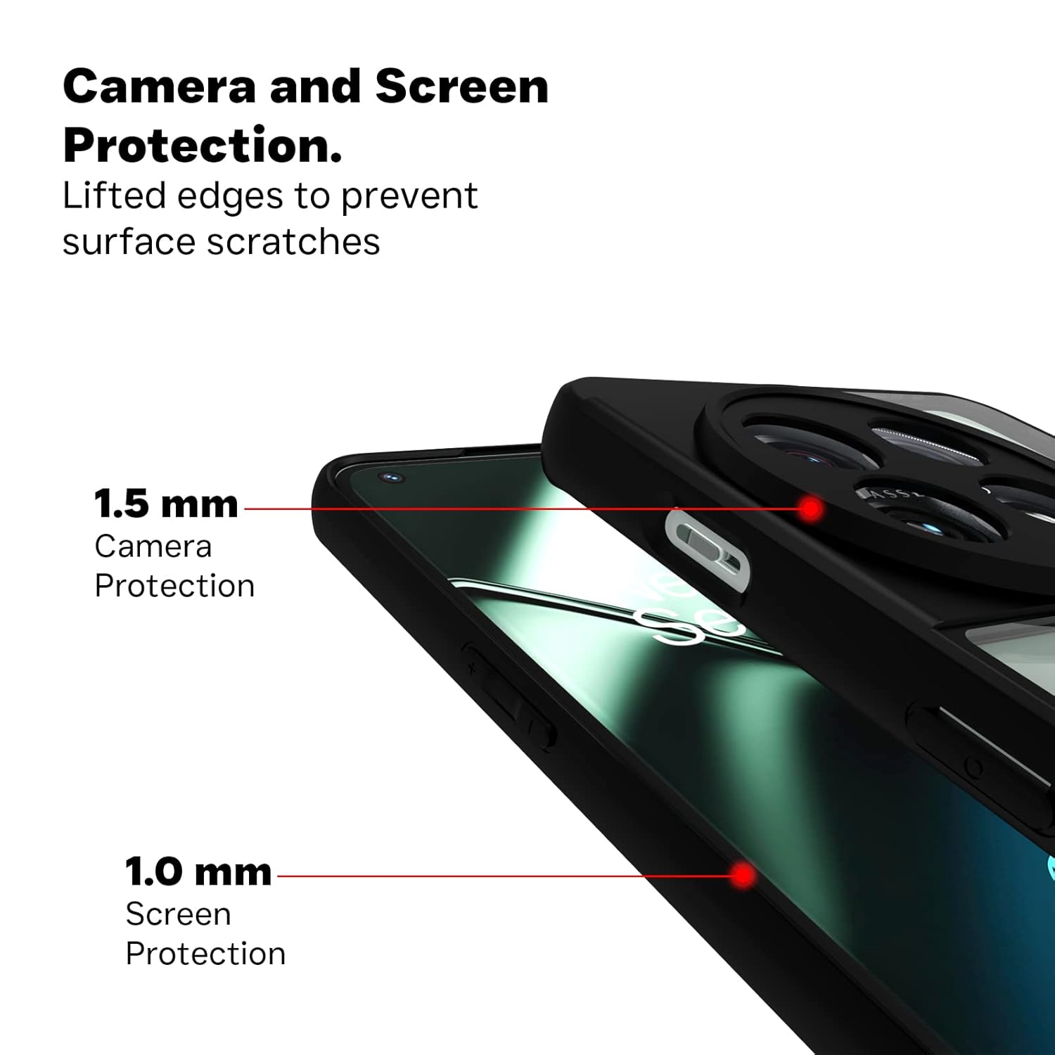 OnePlus 11 5G Back Cover Case | Sleek Hybrid - Clear Black