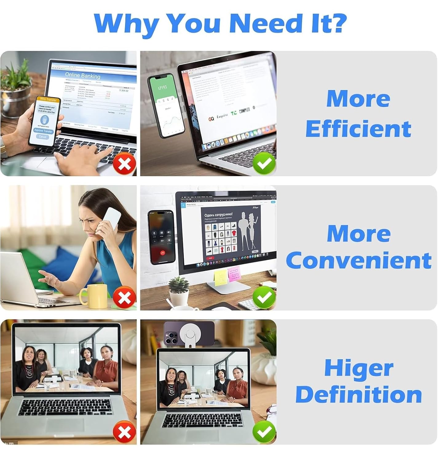 Magnetic Laptop Mobile Holder | Metal Foldable Stand - Silver