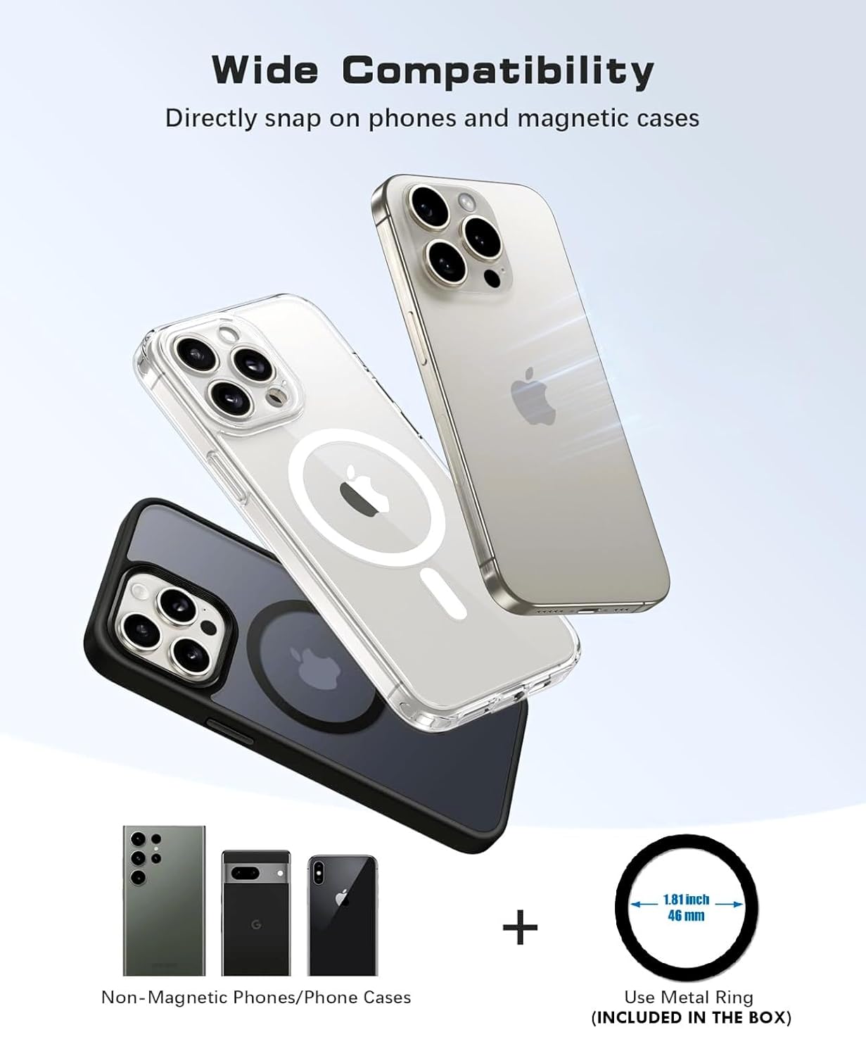 Magnetic Car Mobile Holder | Dashboard Mount - MagSafe Compatible