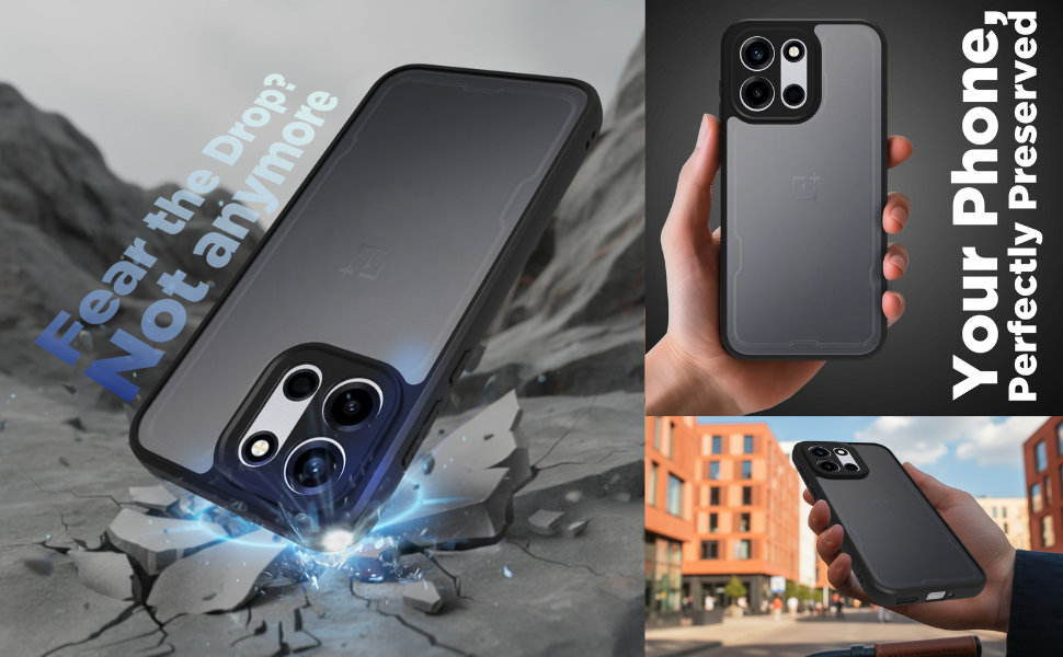 OnePlus Nord 6 5G / Nord CE 6 5G Back Cover Case | Sleek Hybrid - Matte Black