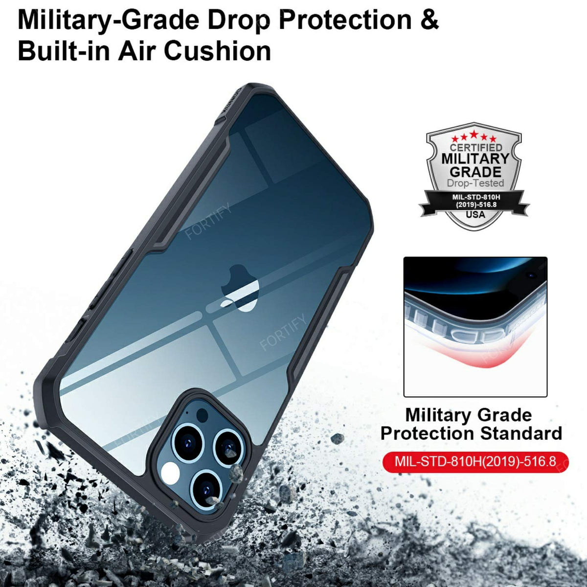 iPhone 12 Mini Back Cover Case | Xundd - Black