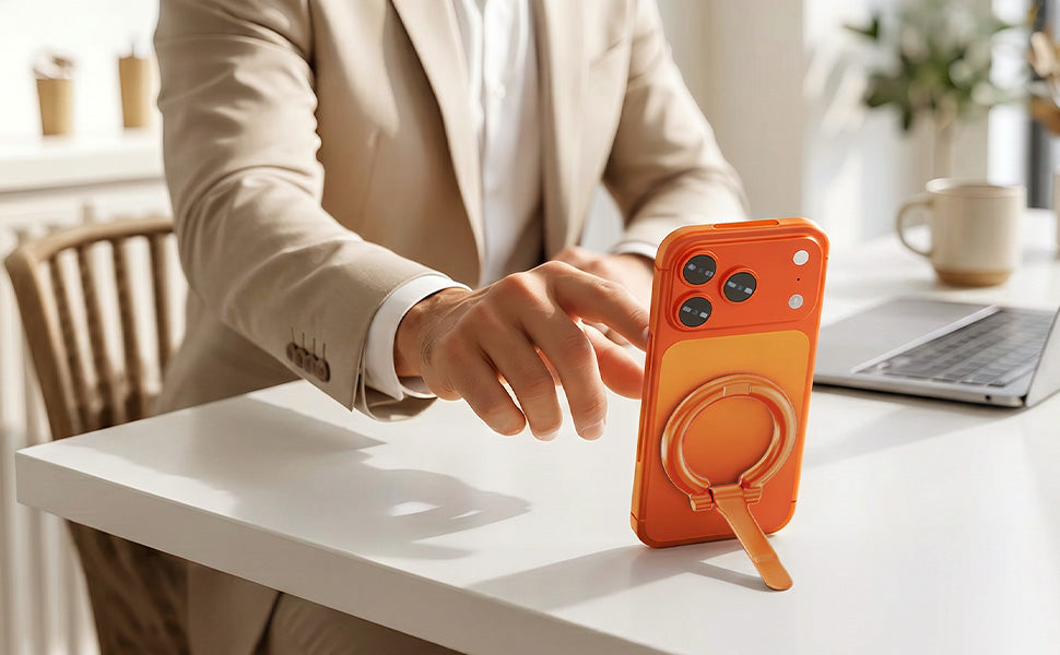 Magnetic Phone Mount Detachable | Orange