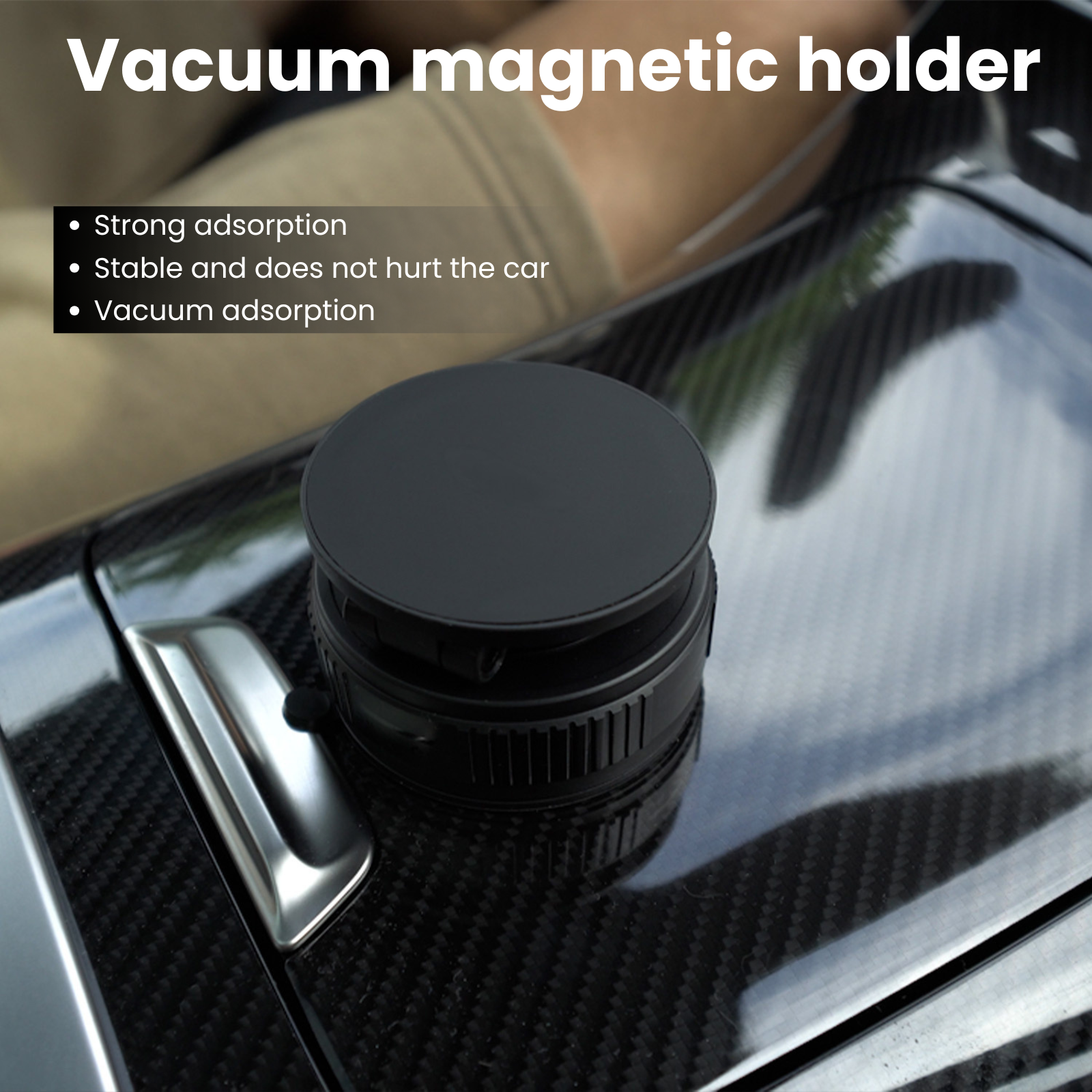 Magnetic Phone Holder | Adjustable Foldable Mount - AstroNexus Black