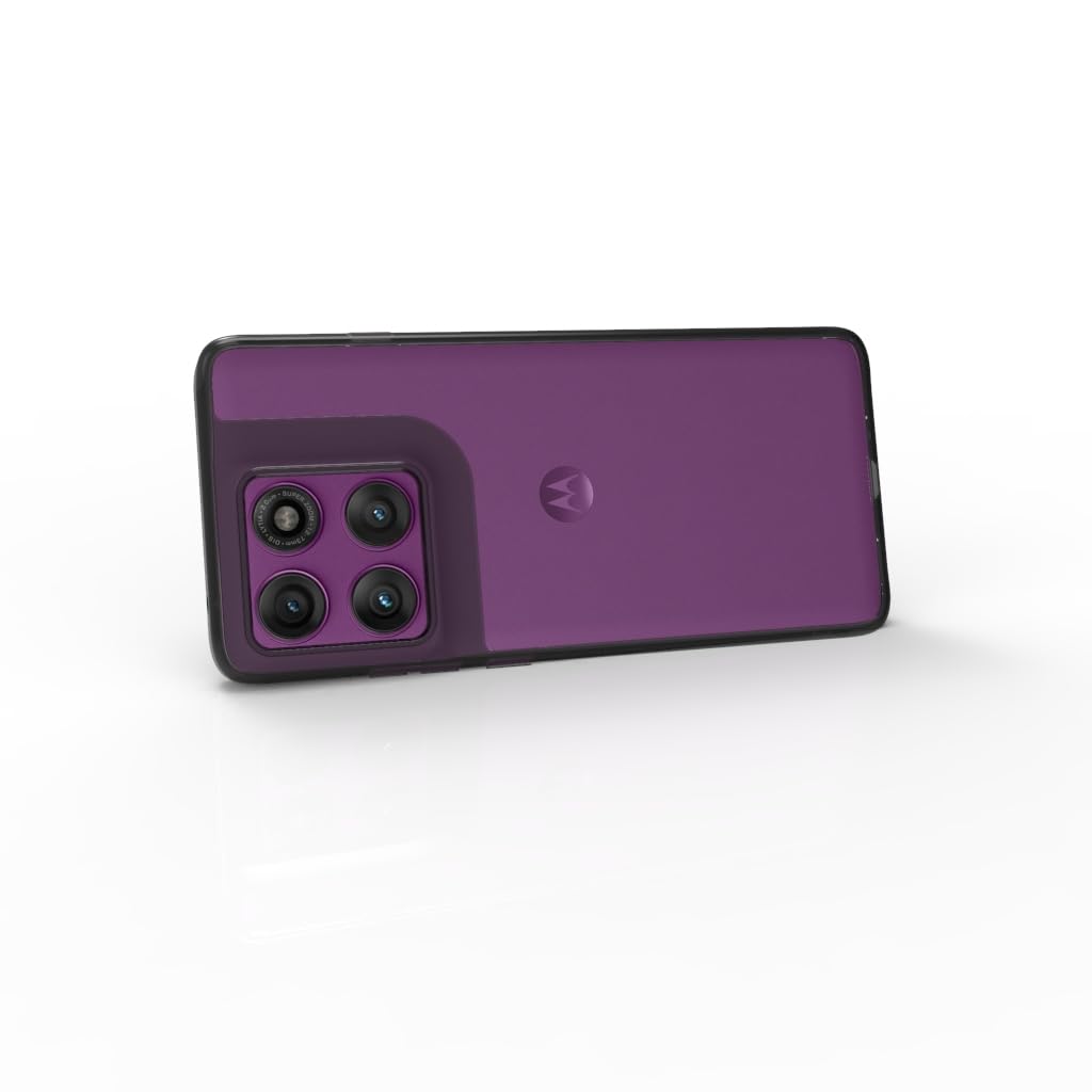 Motorola Edge 60 Pro Back Cover Case| Clear Hybrid - Clear Black