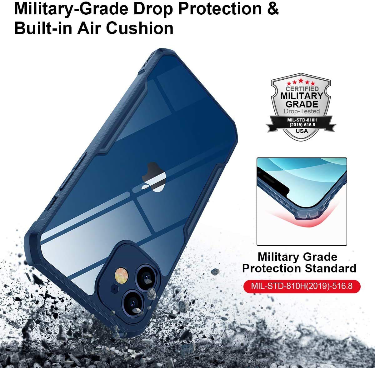 iPhone 12 Pro Back Cover Case | Xundd - Blue