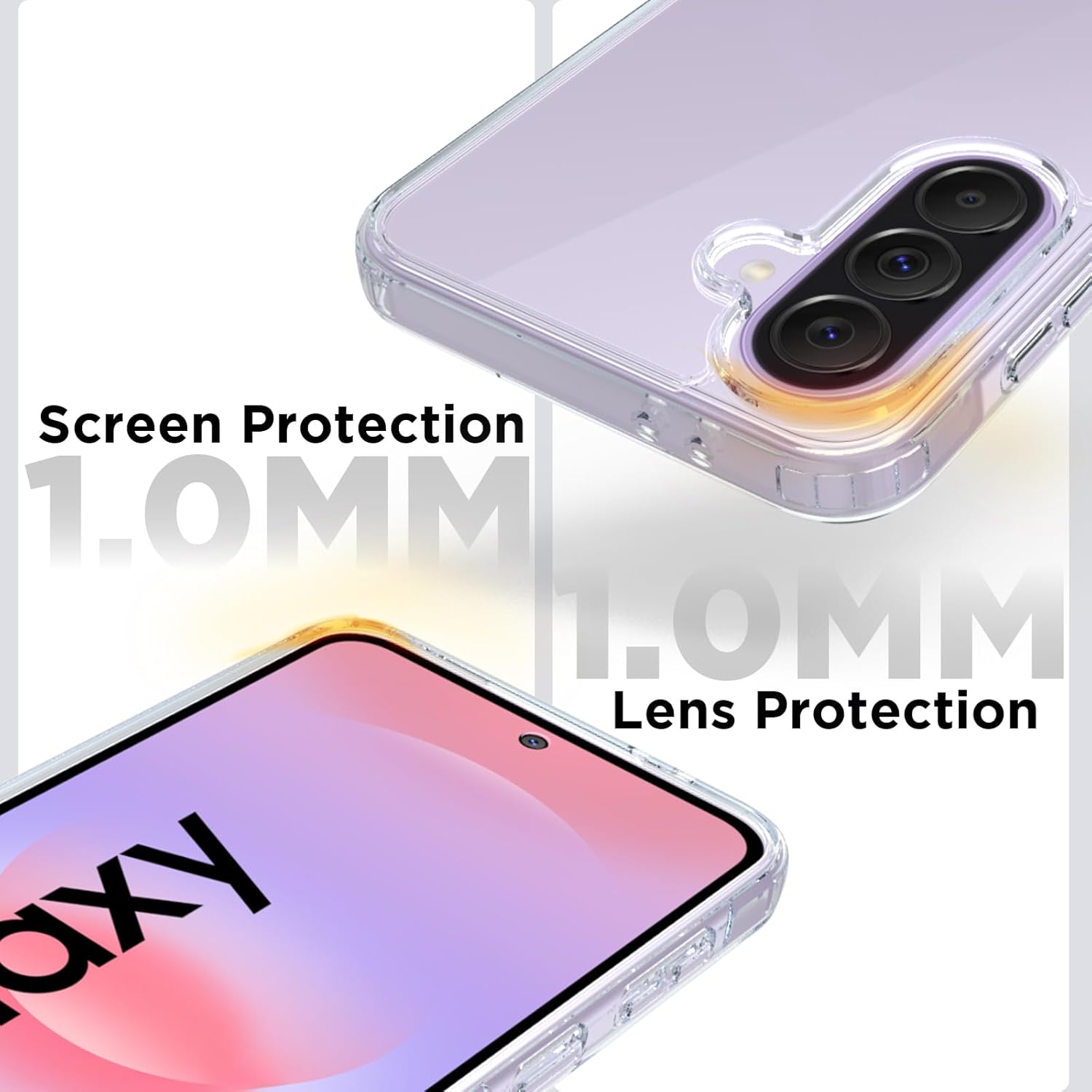 Samsung Galaxy A37 5G Back Cover Case | Clear Hybrid - Clear Transparent