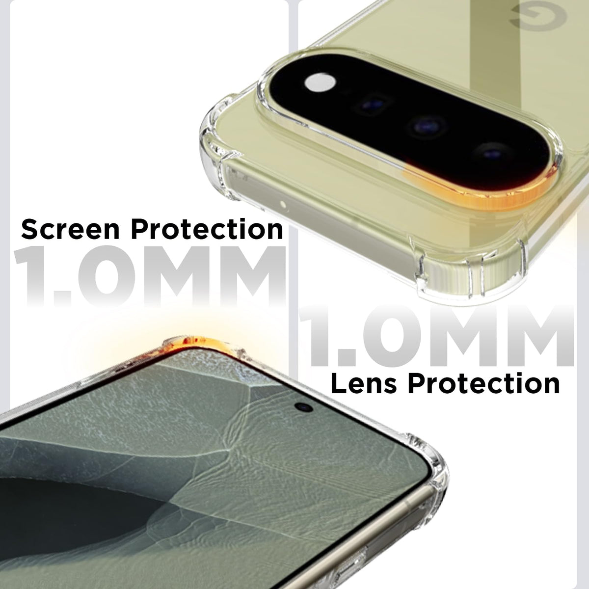 Google Pixel 11 / Pixel 11 Pro Back Cover Case | Clear Hybrid - Clear