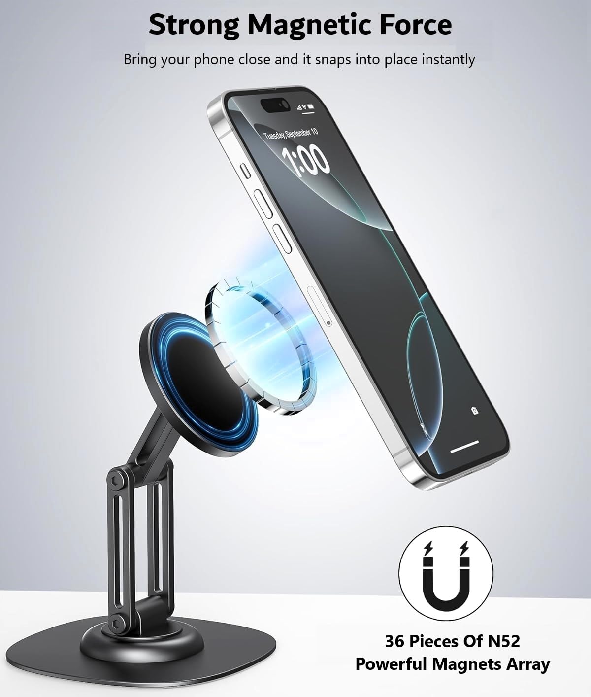 Magnetic Phone Stand | Phantom - Black