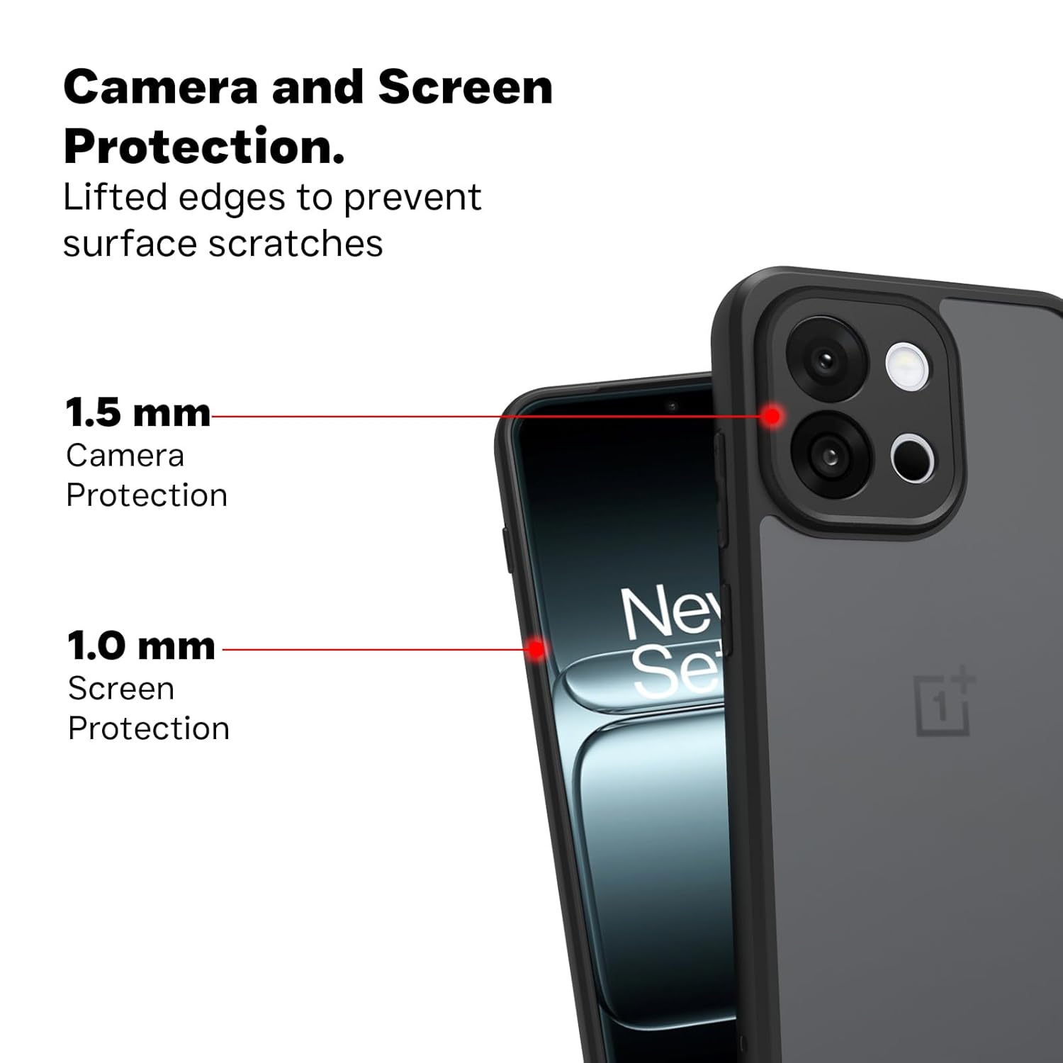 OnePlus 13s Back Cover Case | Sleek Hybrid - Matte Black