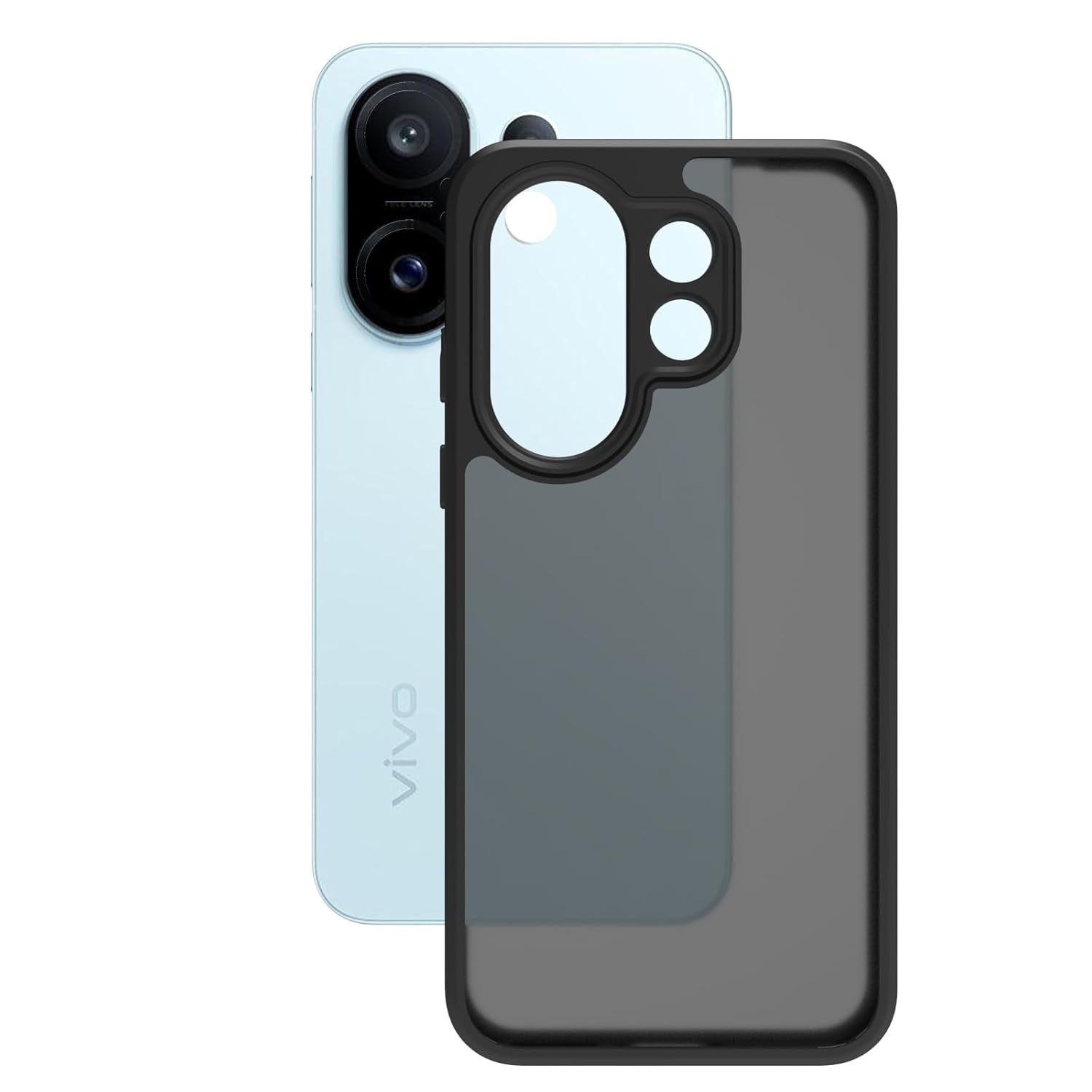 Vivo X200 FE 5G Back Cover Case | Shockproof Sleek Hybrid - Matte Black