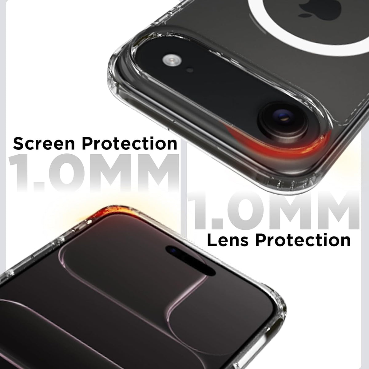 iPhone 17 Air/iPhone Air Back Cover Case | Clear Hybrid - Clear
