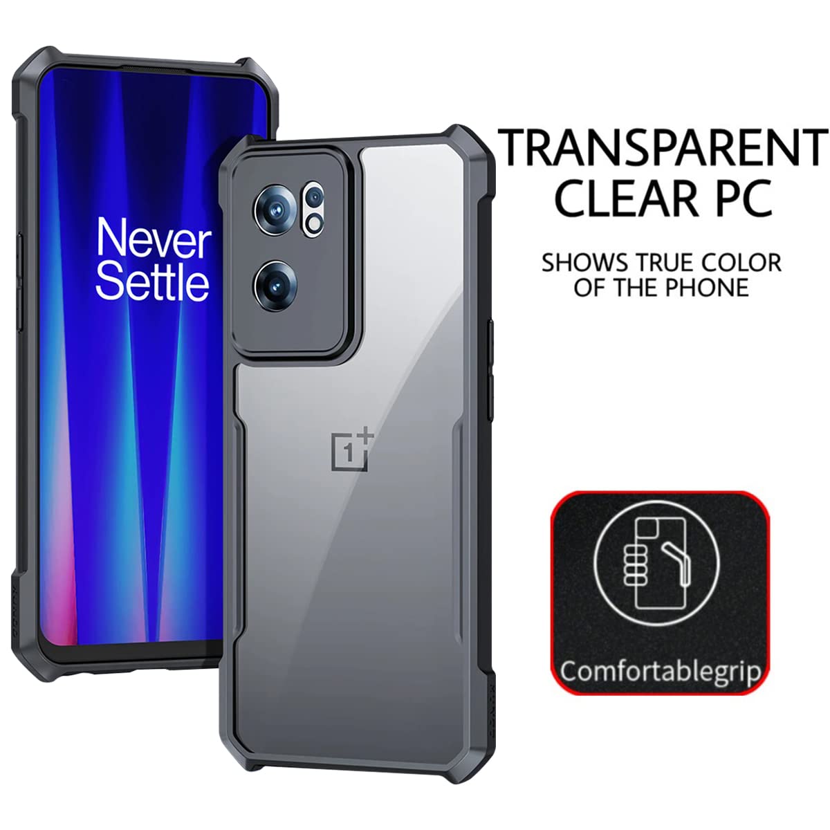 OnePlus Nord CE 2 5G Back Cover Case | Xundd Armor - Clear Transparent