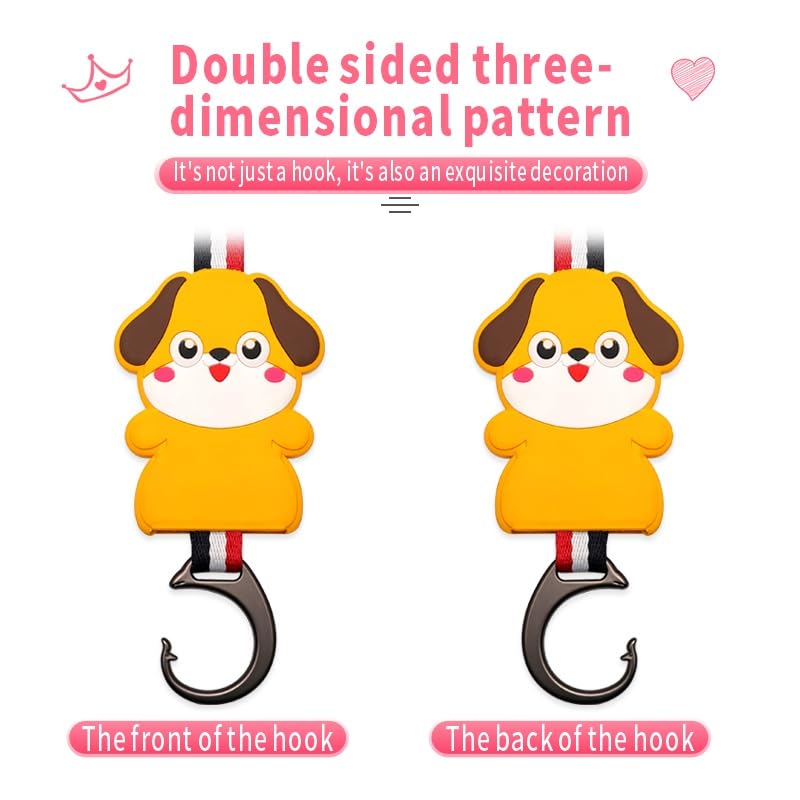 Car Headrest Hooks | Universal Back Seat Hanger for Bags & Accessories - Pack of 2
