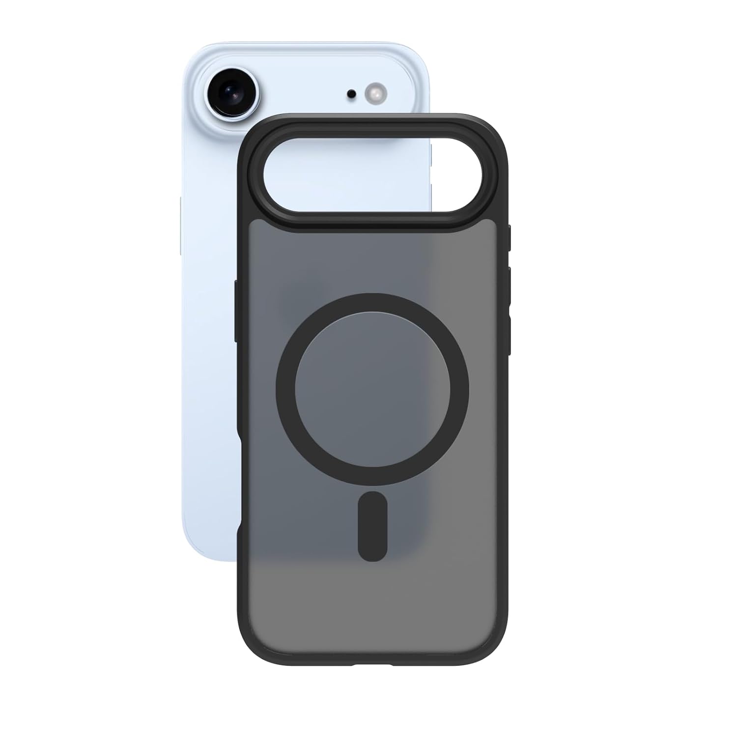 iPhone 17 Air Back Cover Case | Sleek Hybrid - Matte Black Magnetic