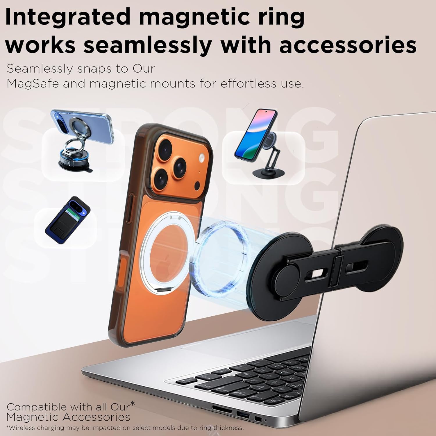 iPhone 17 Pro Back Cover Case | Clear Hybrid - Clear Smoke Magnetic