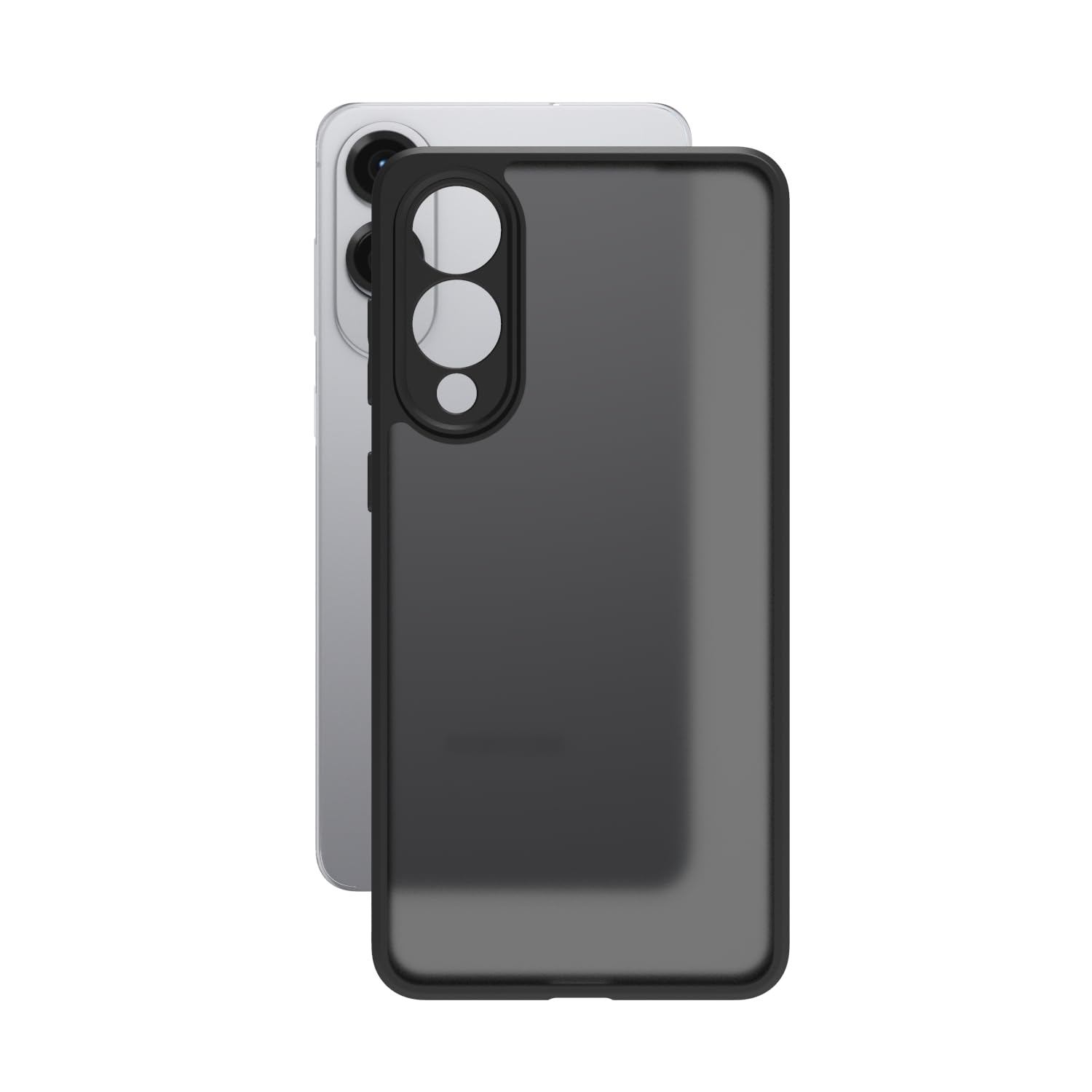 Samsung Galaxy S25 Edge Back Cover Case | Sleek Hybrid - Matte Black