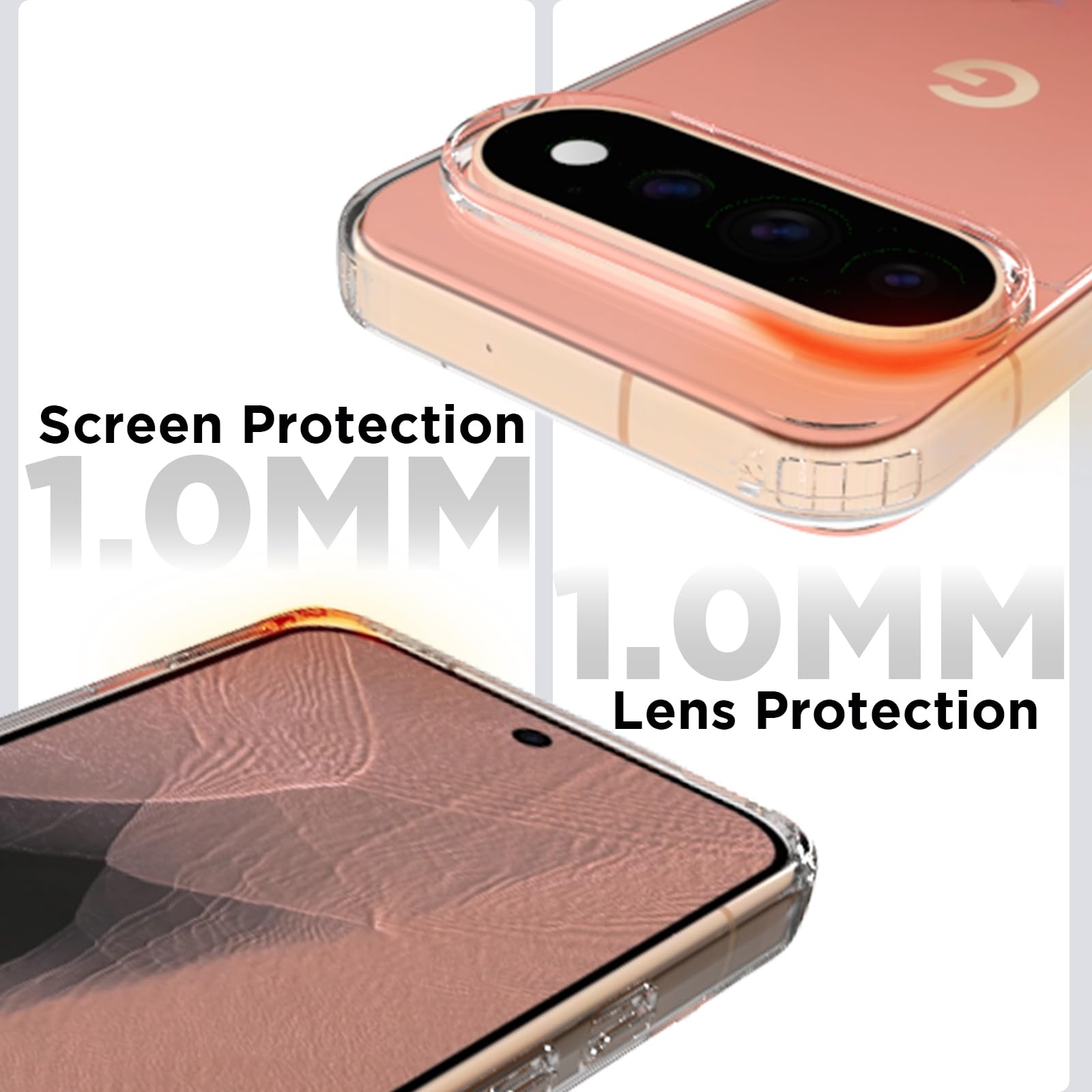 Google Pixel 11 / Pixel 11 Pro Back Cover Case | Clear Hybrid - Clear